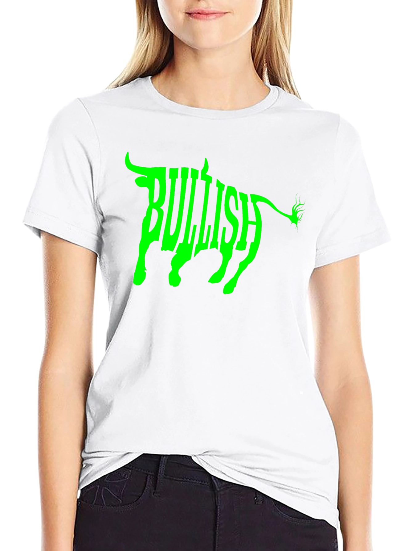 Bullish Graphic Tee - Black Cotton T-Shirt