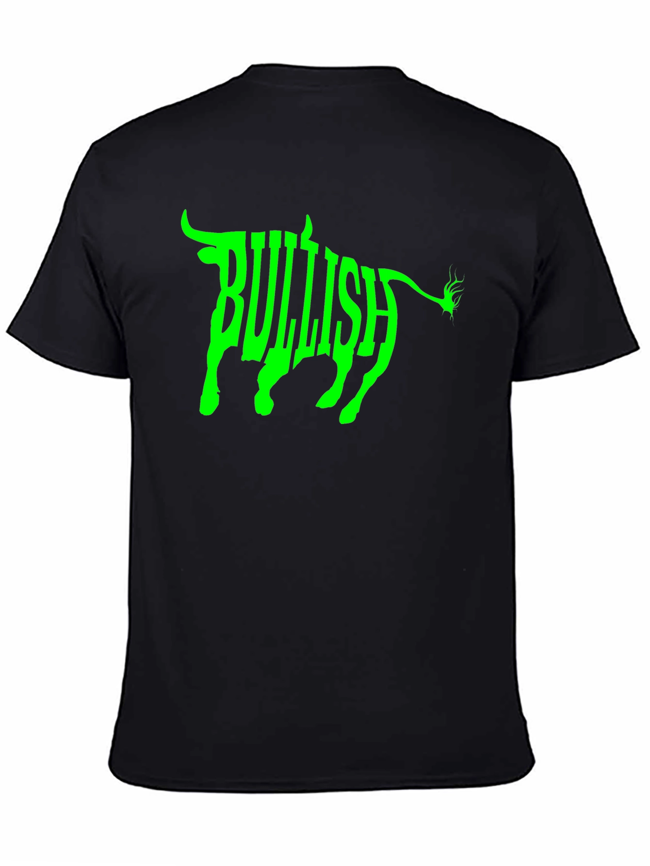 Bullish Graphic Tee - Black Cotton T-Shirt