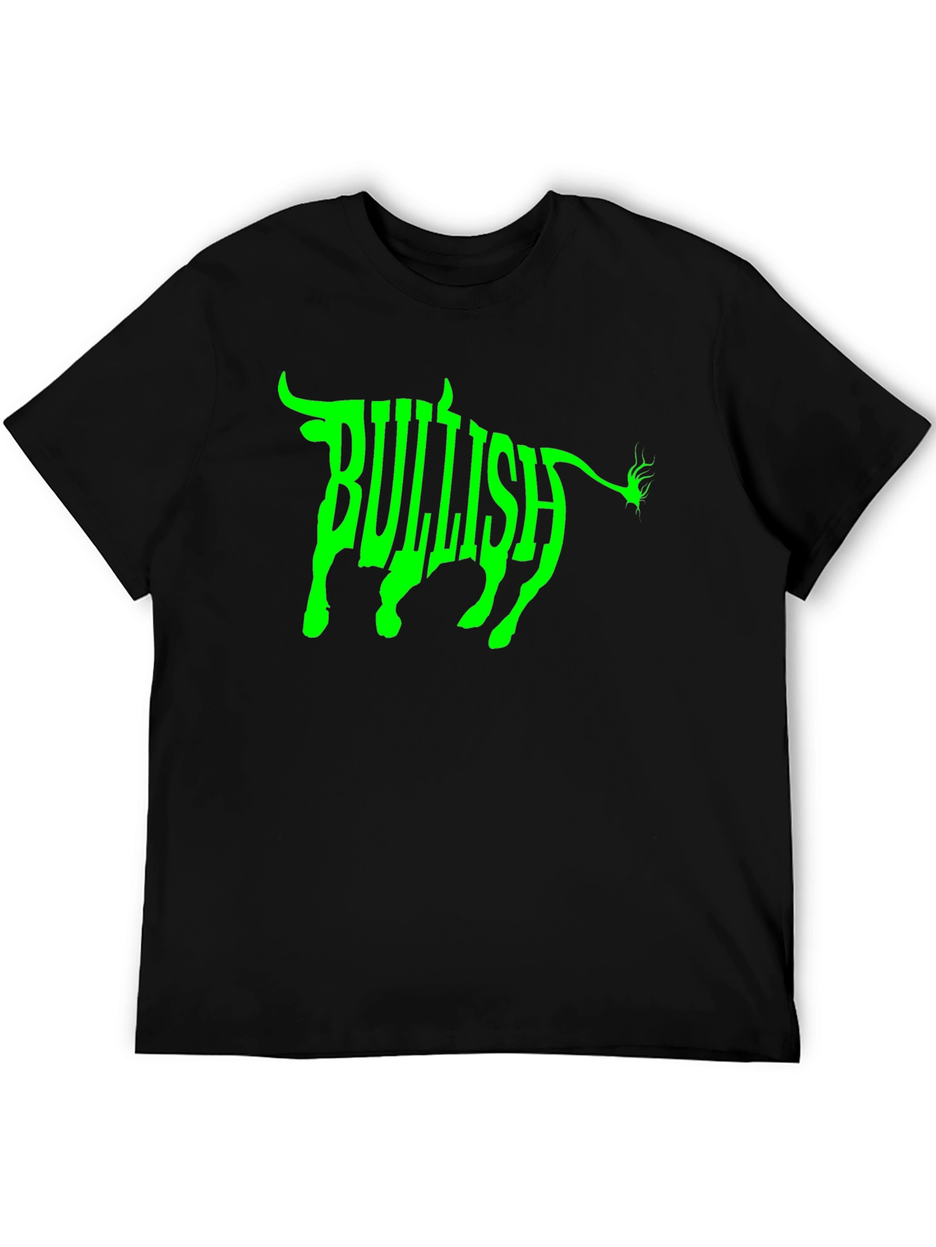 Bullish Graphic Tee - Black Cotton T-Shirt