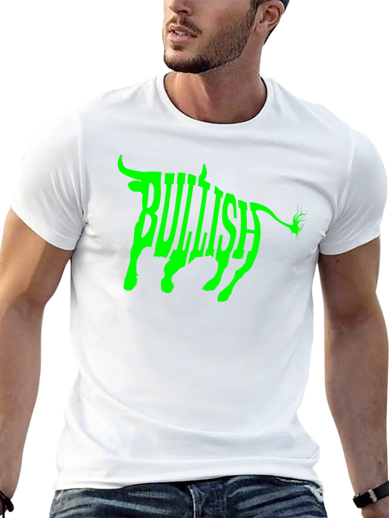 Bullish Graphic Tee - Black Cotton T-Shirt