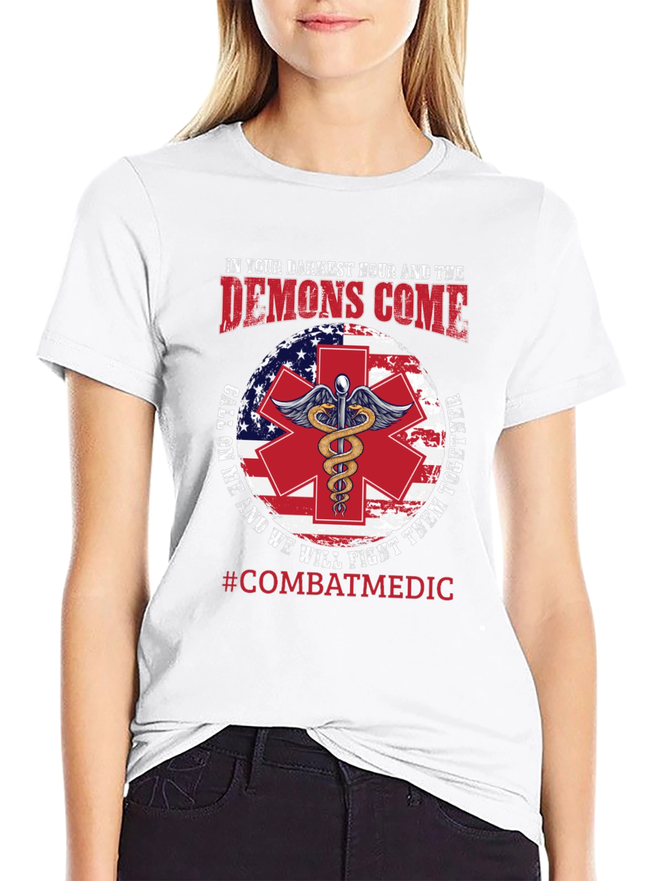 Combat Medic T-Shirt: Darkest Hour Design