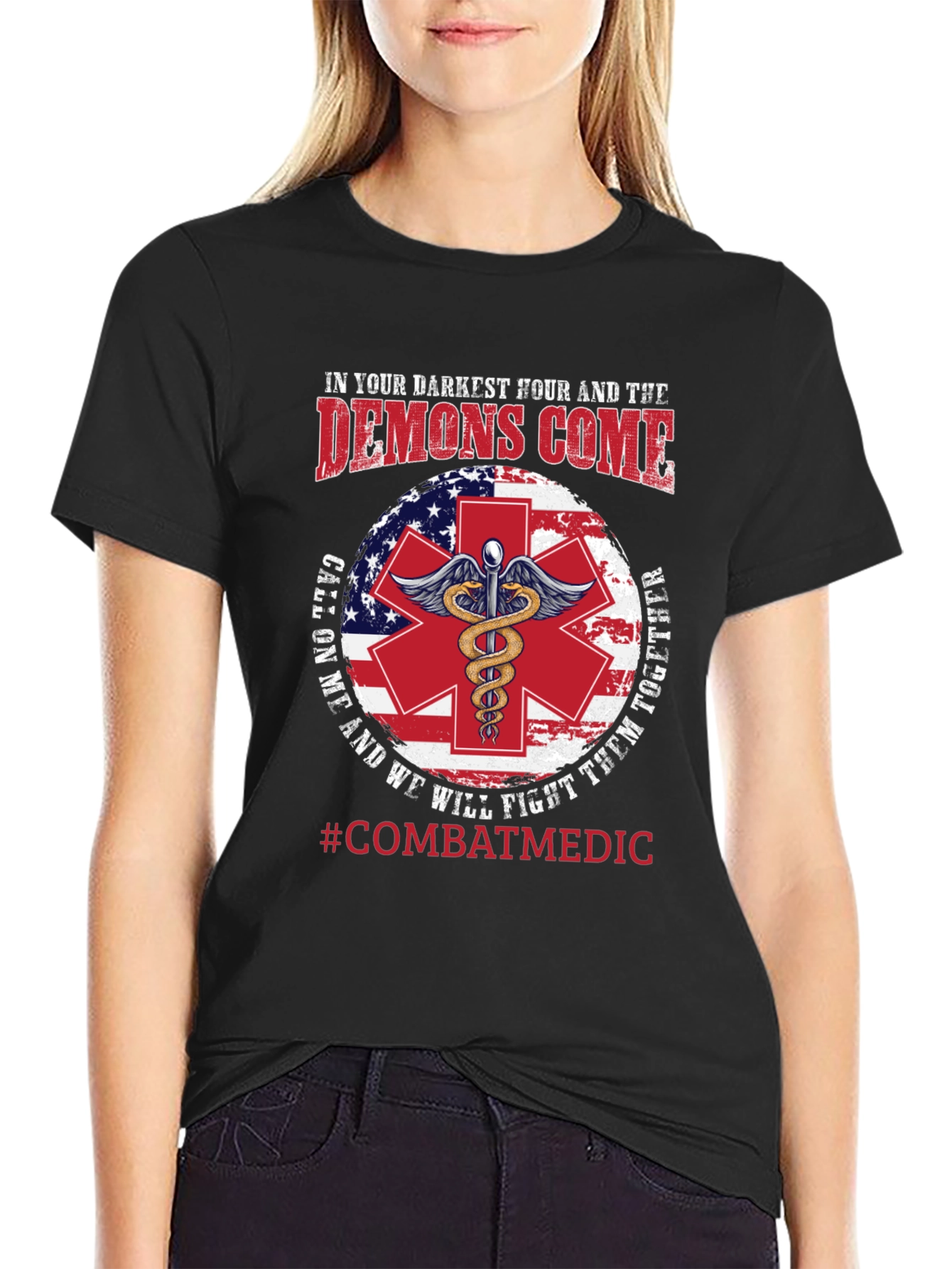 Combat Medic T-Shirt: Darkest Hour Design