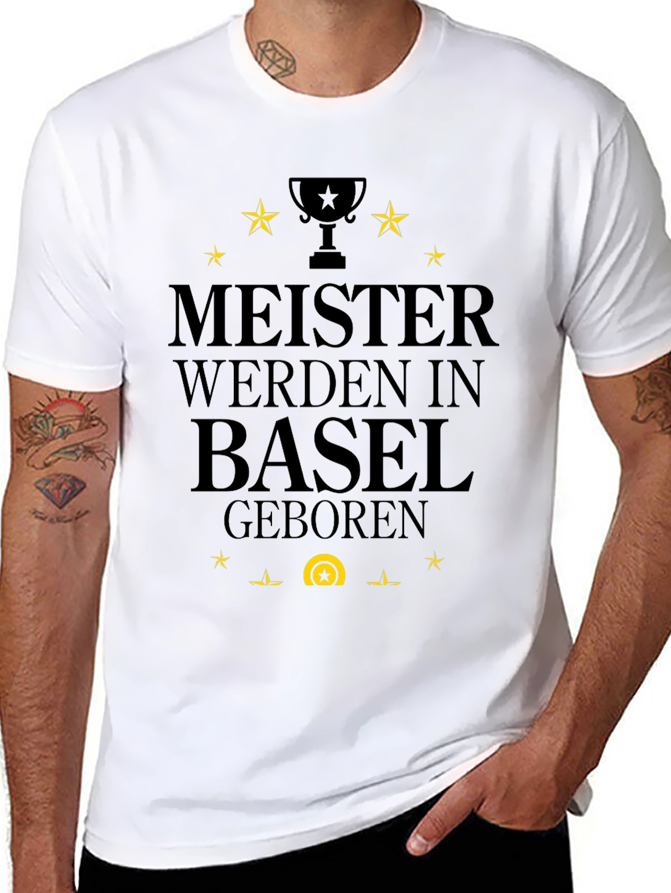 Basel Champion T-Shirt - Black Graphic Tee