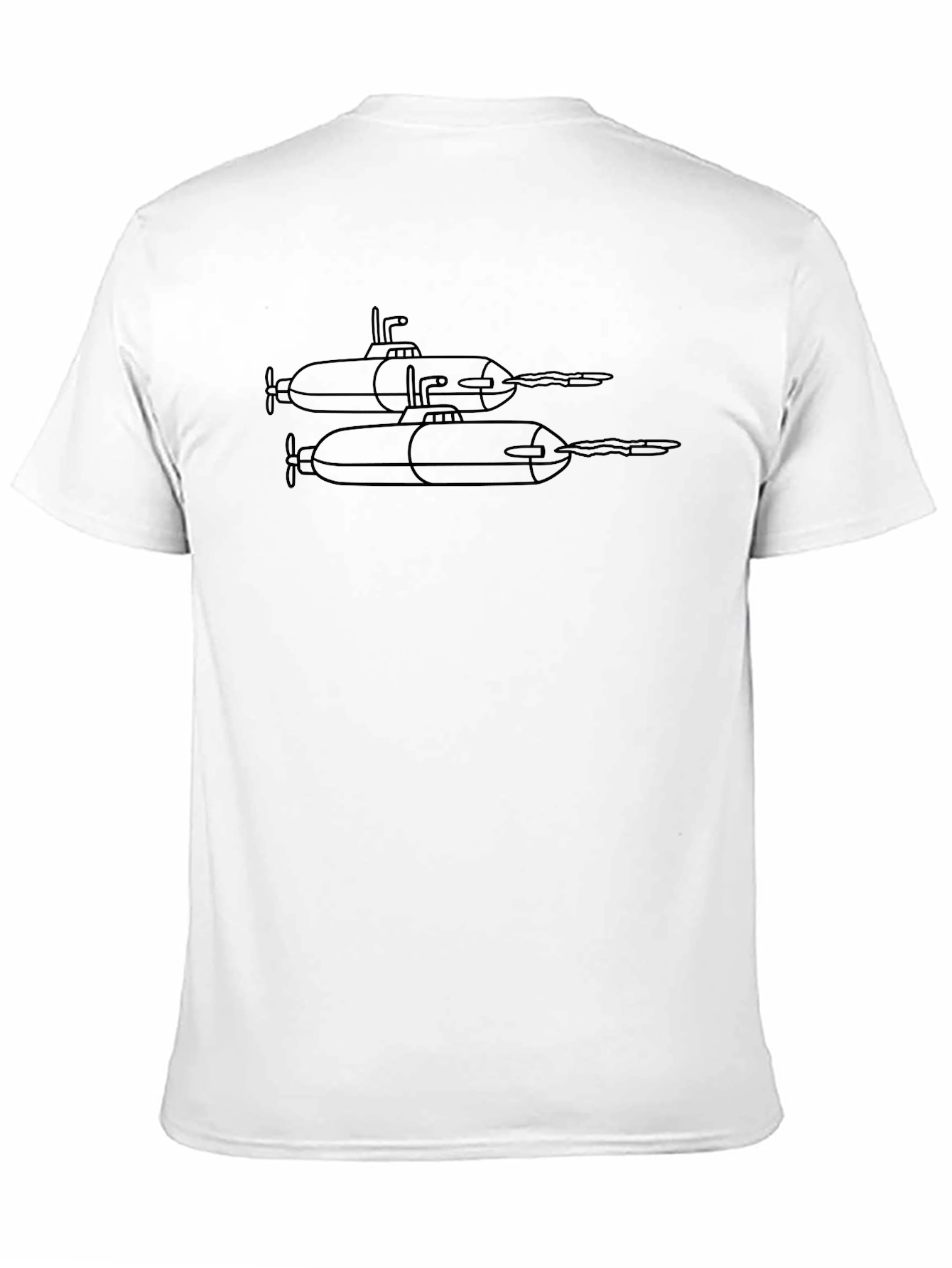 Submarine Graphic Tee - Bold Black Cotton Comfort