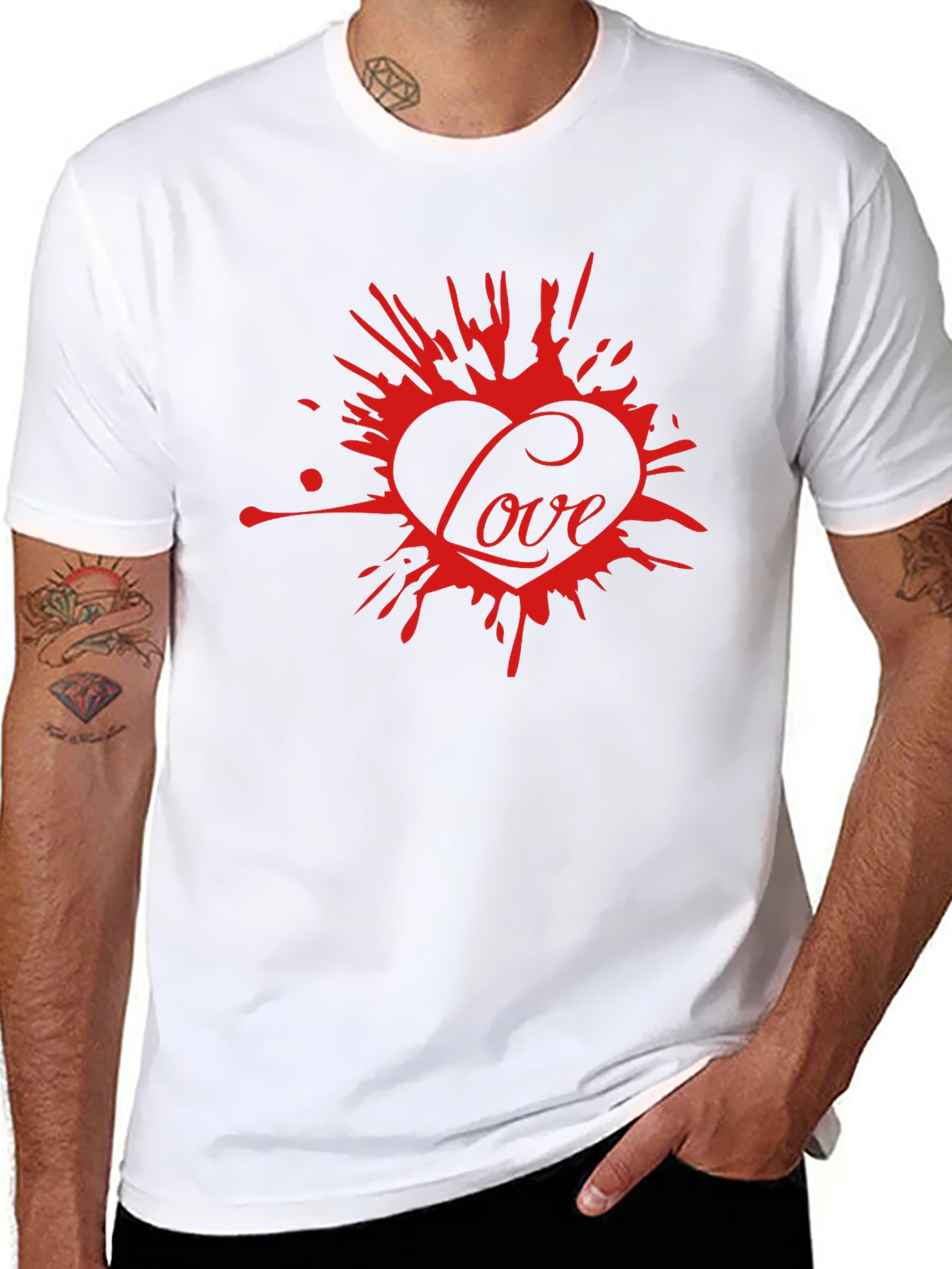 Love Splash Tee - Modern Graphic Print