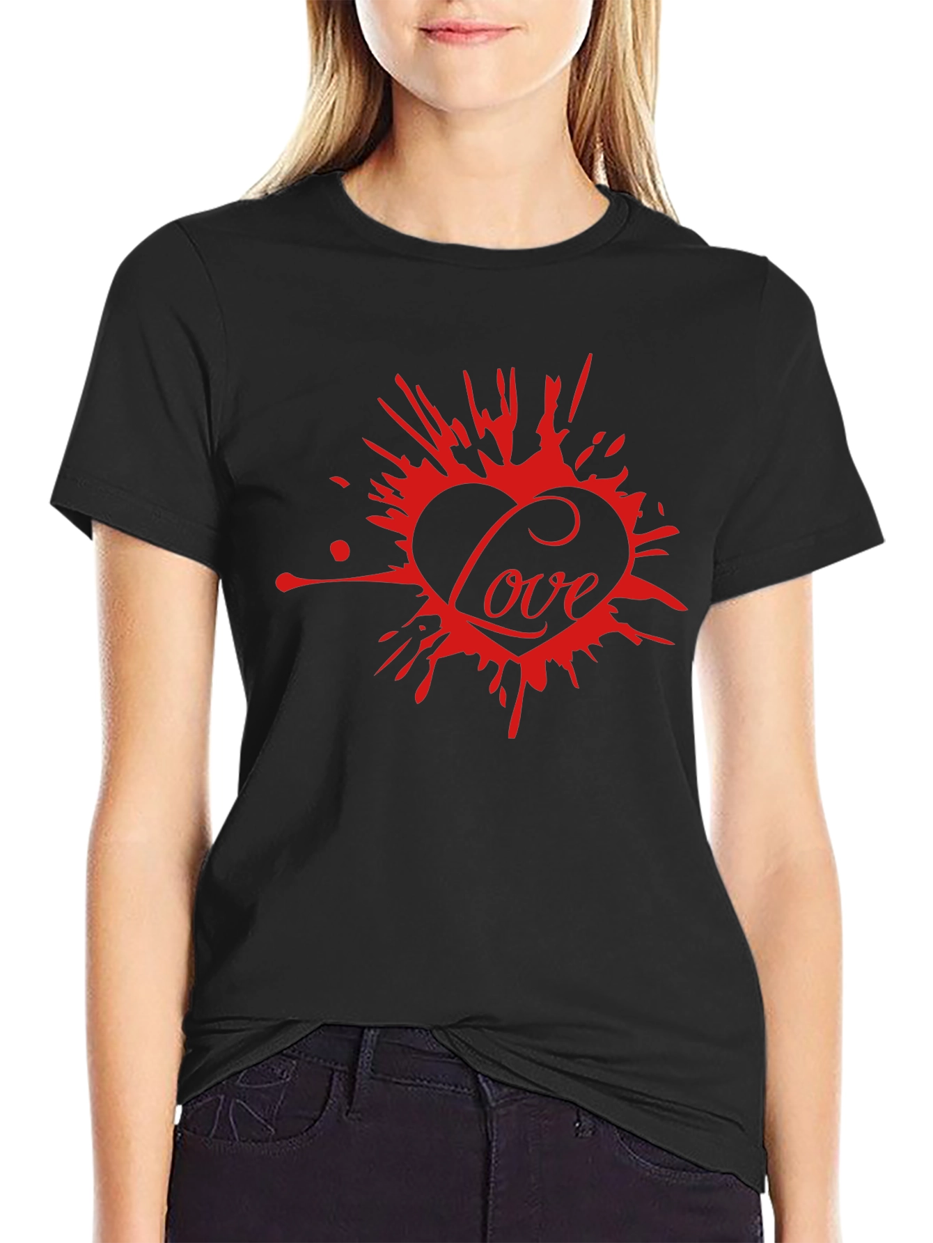 Love Splash Tee - Modern Graphic Print