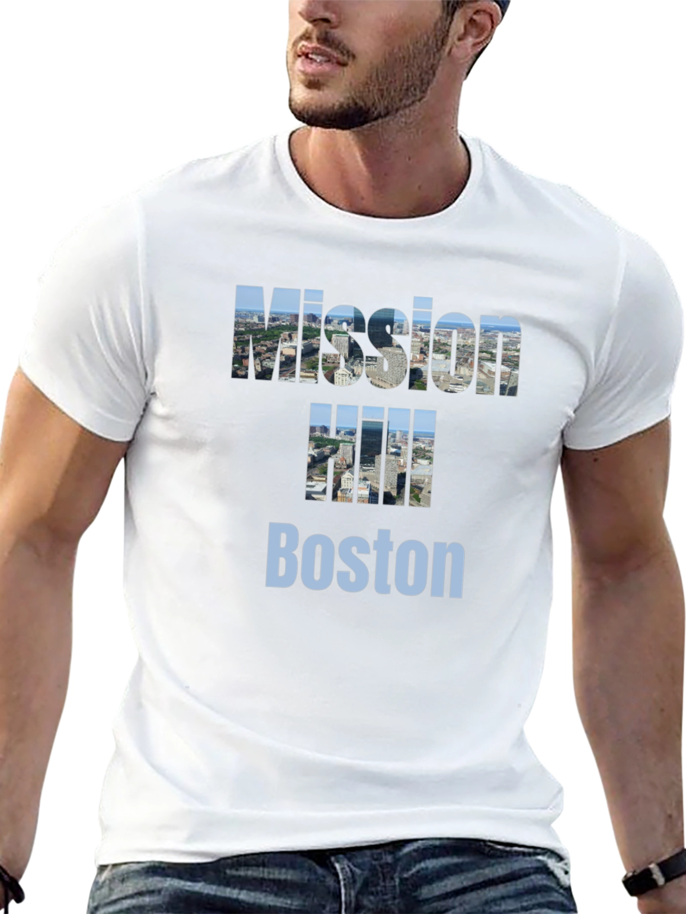 Mission Hill Boston Graphic Tee - Cityscape T-Shirt