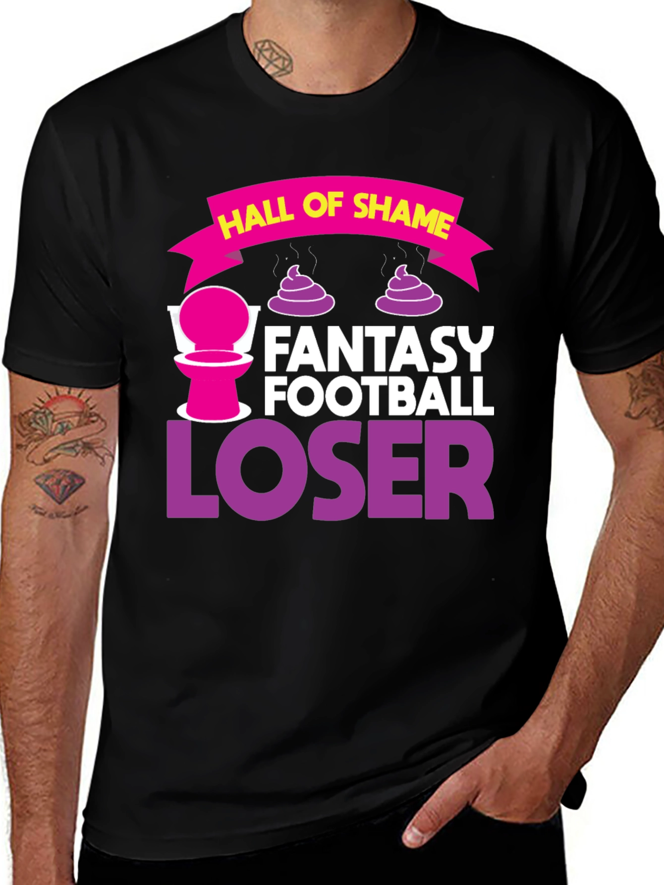 Fantasy Football Loser T-Shirt Hall of Shame