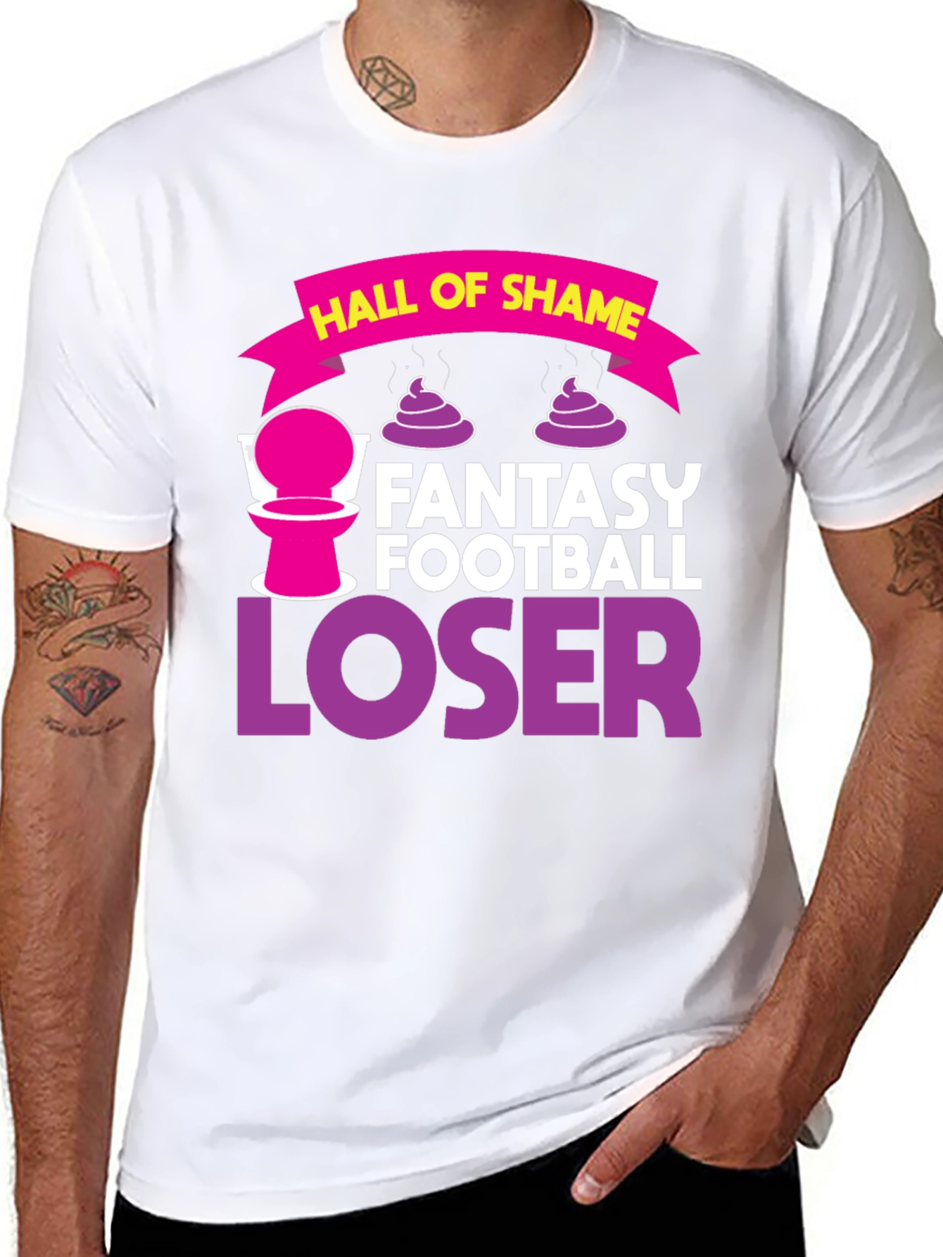 Fantasy Football Loser T-Shirt Hall of Shame