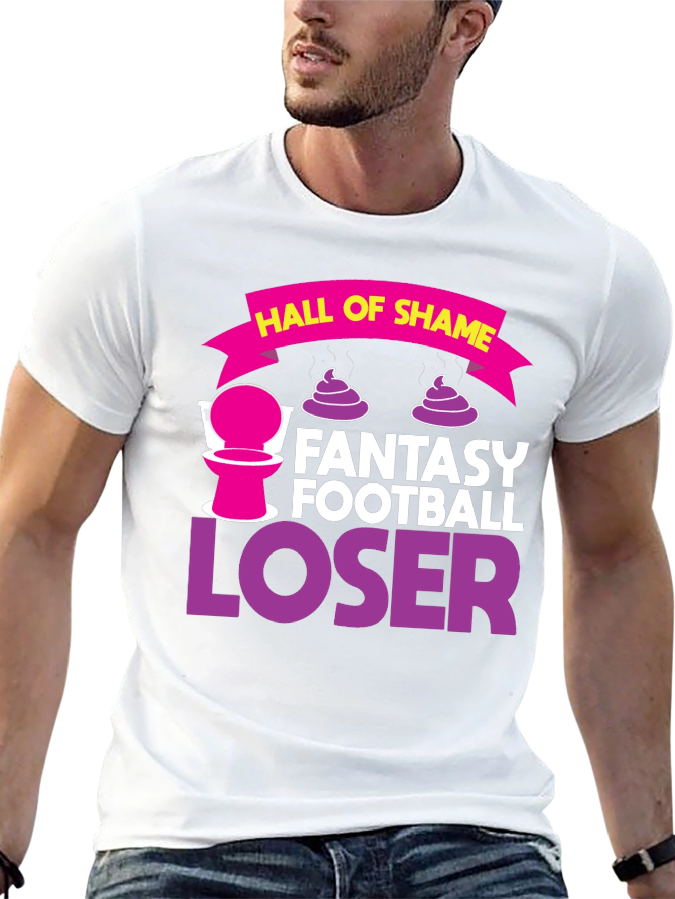 Fantasy Football Loser T-Shirt Hall of Shame