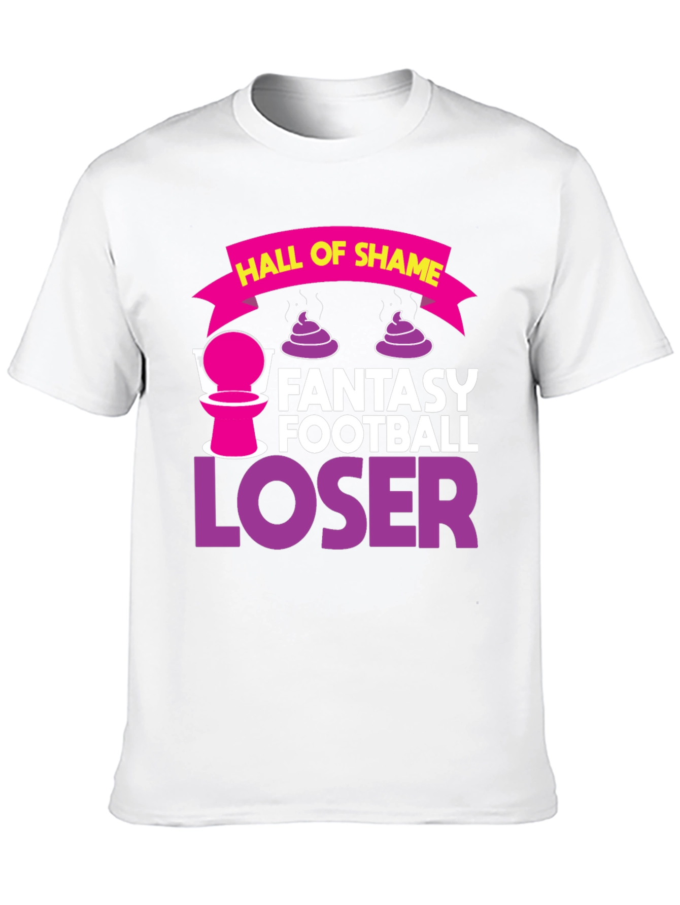Fantasy Football Loser T-Shirt Hall of Shame