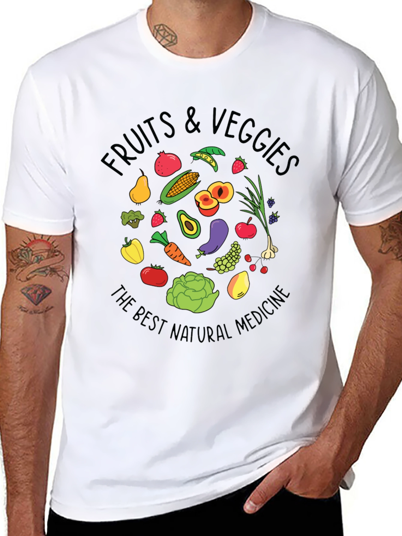 Fruits & Veggies T-Shirt - Natural Medicine Graphic Tee