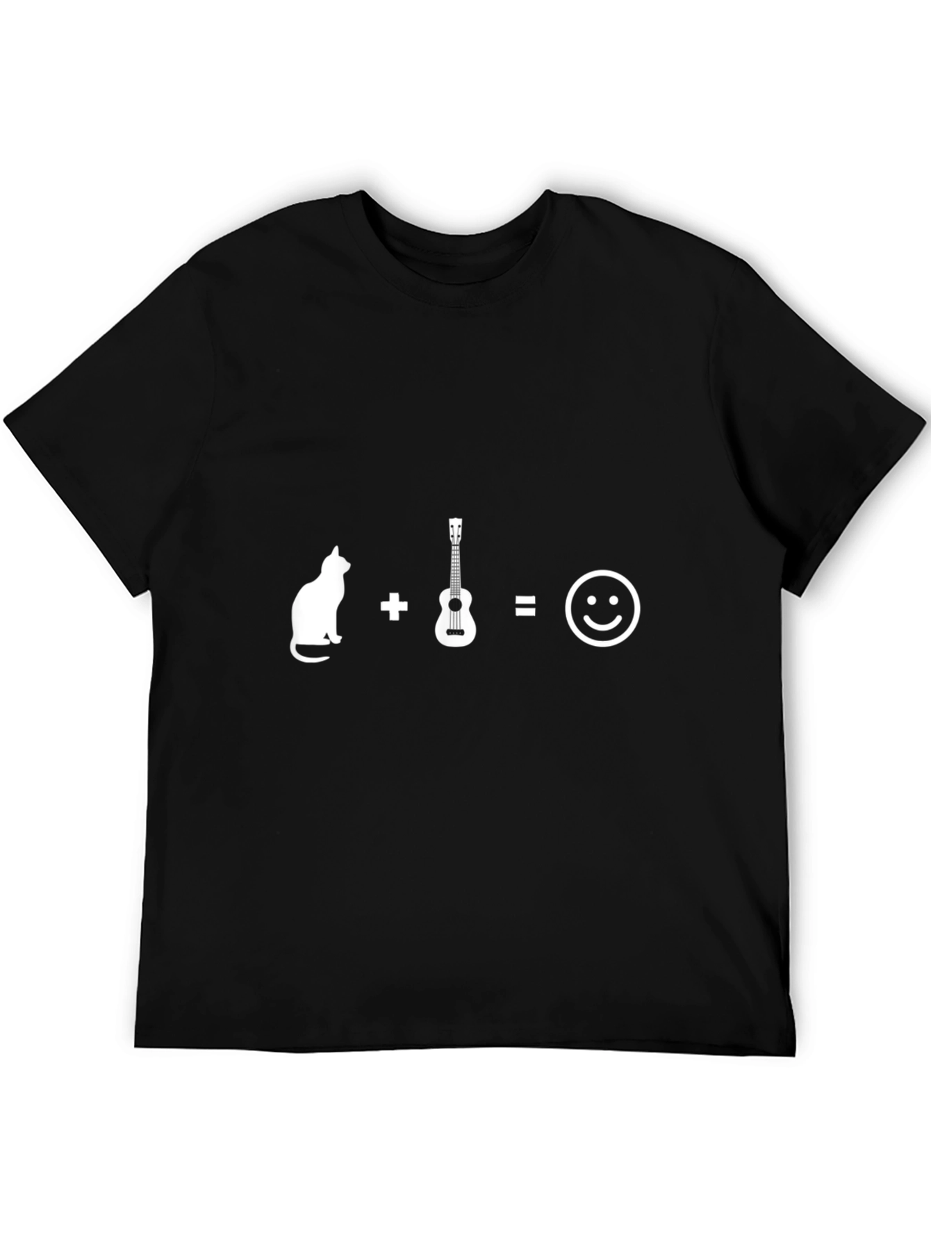 Cat Ukulele Equals Happiness T-Shirt