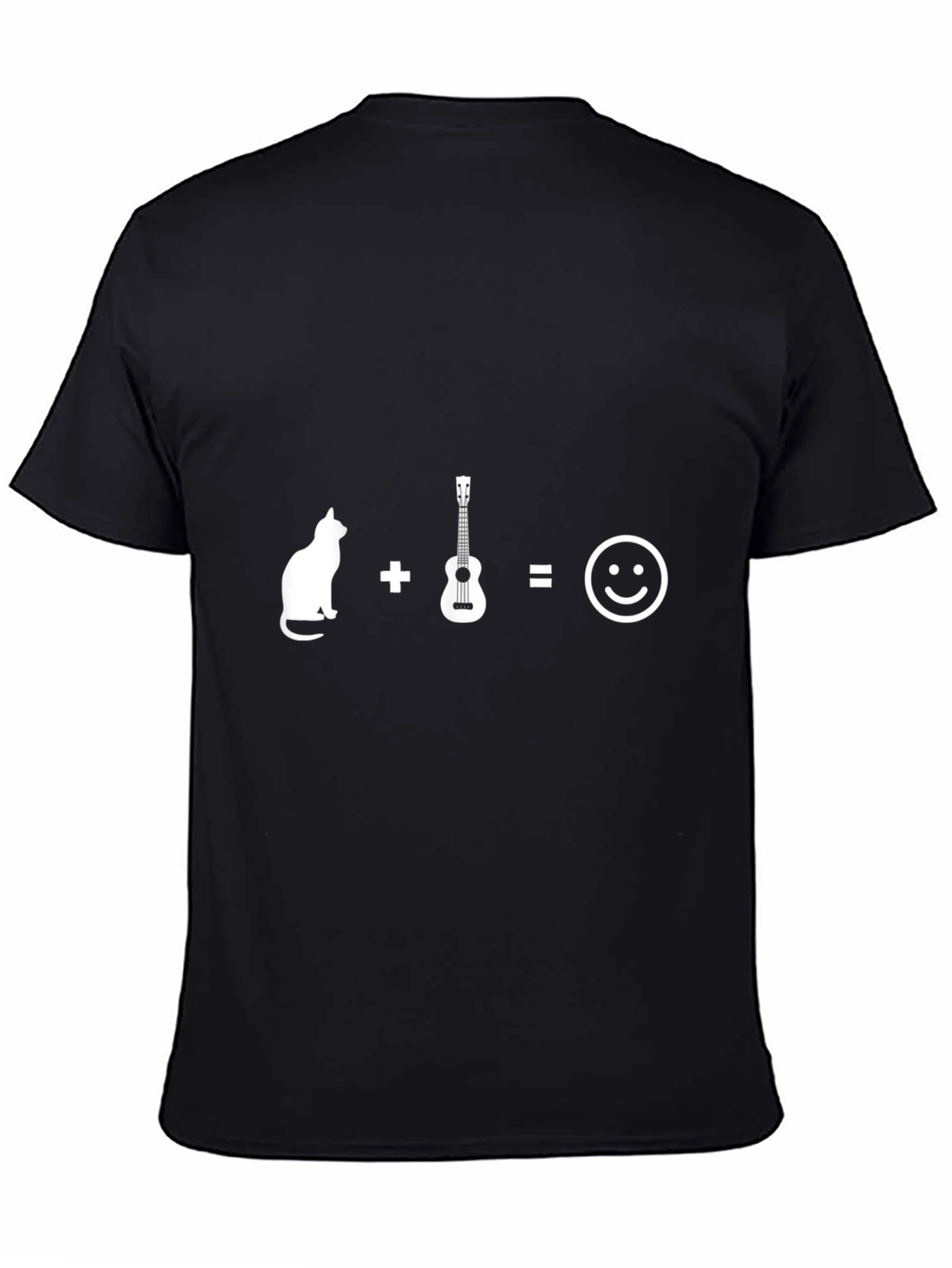 Cat Ukulele Equals Happiness T-Shirt