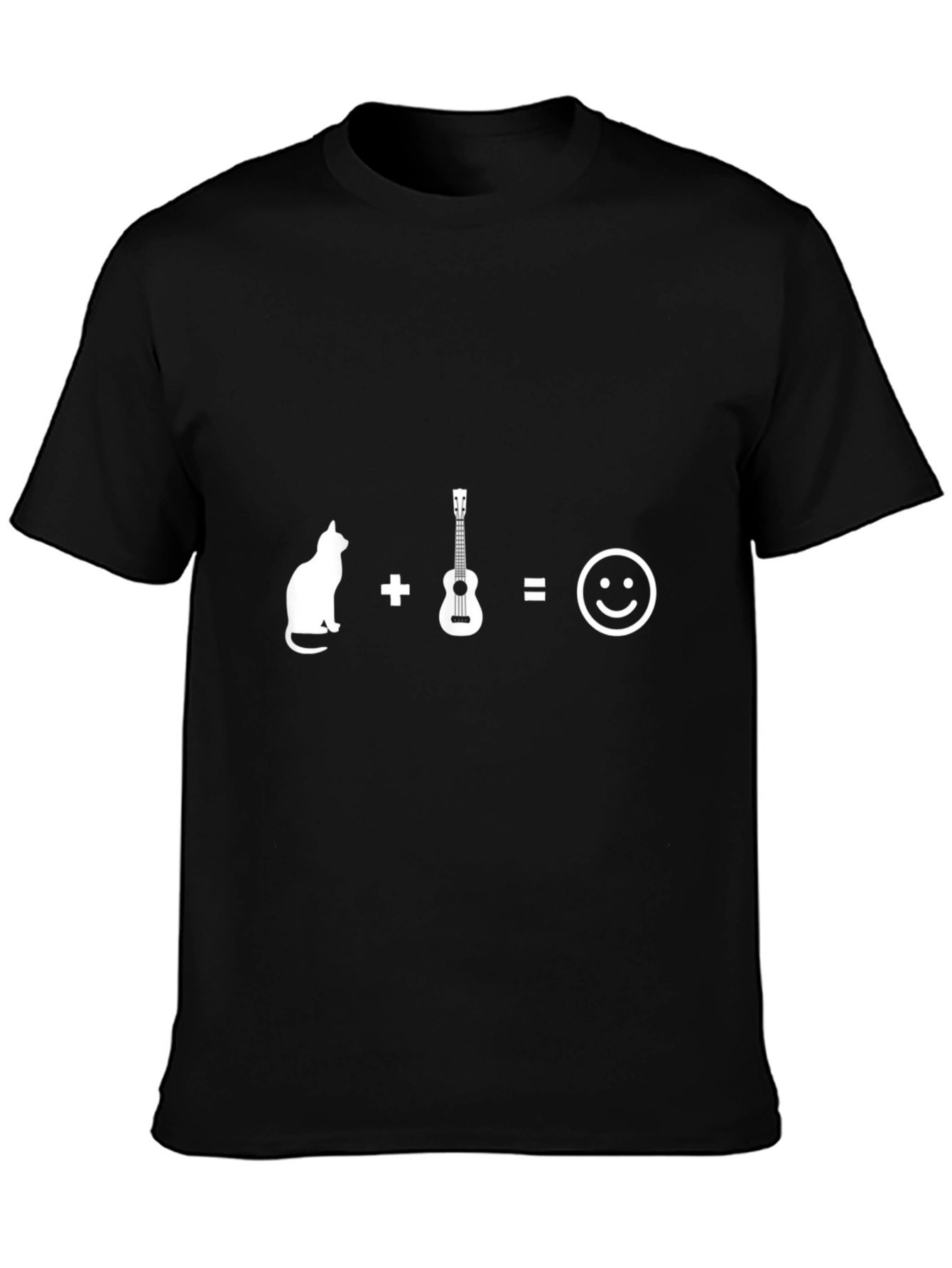 Cat Ukulele Equals Happiness T-Shirt
