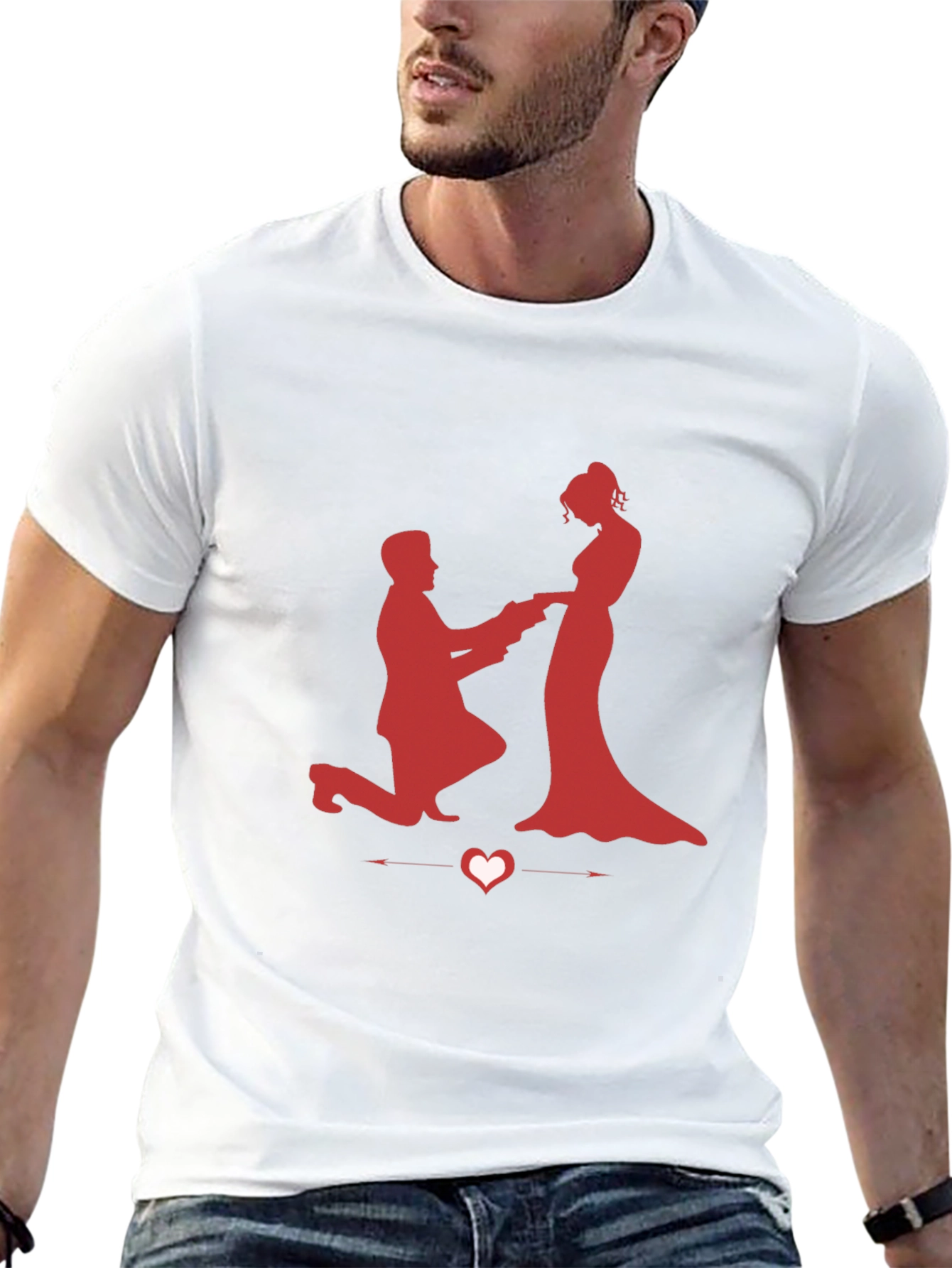 Romantic Proposal Graphic Tee