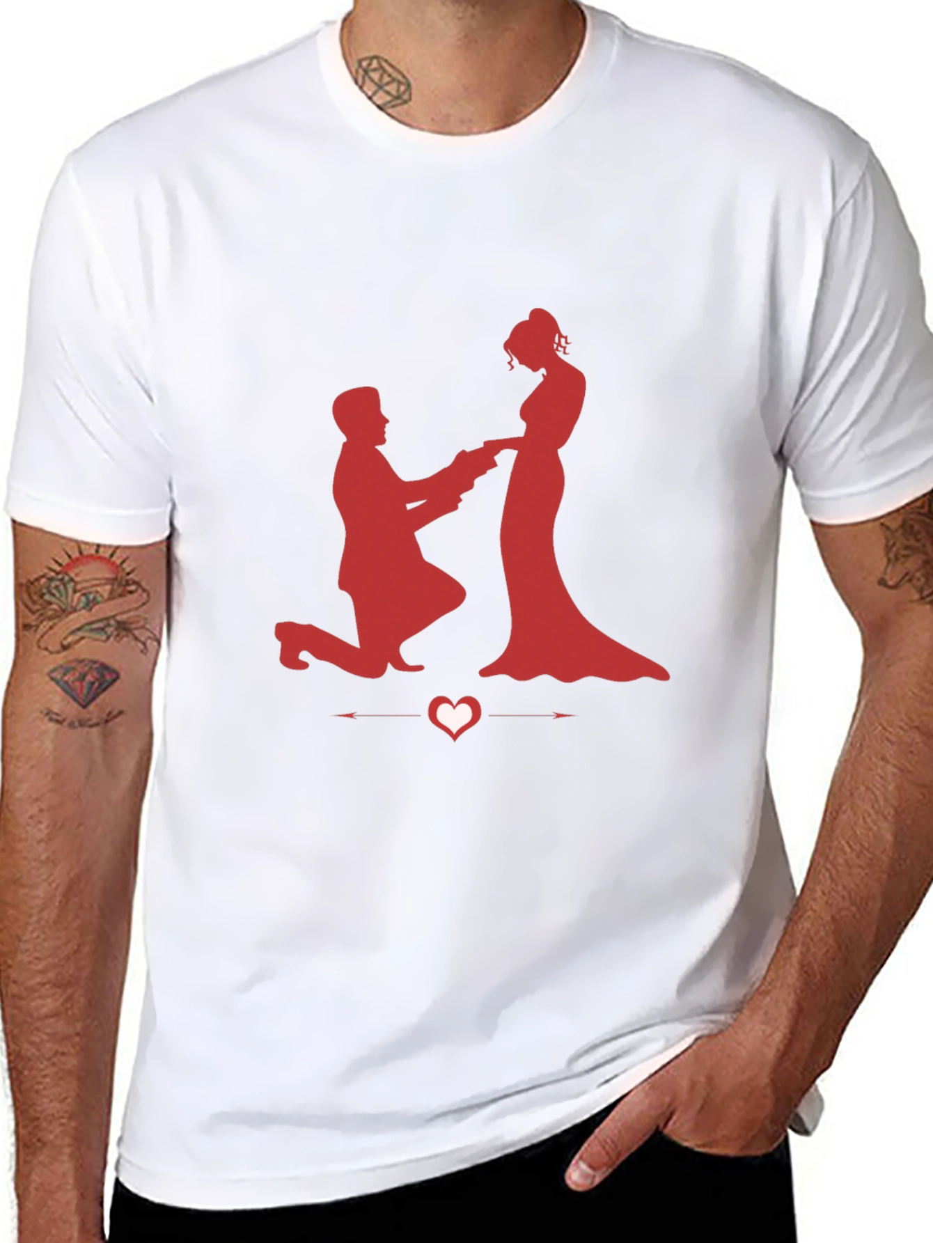 Romantic Proposal Graphic Tee