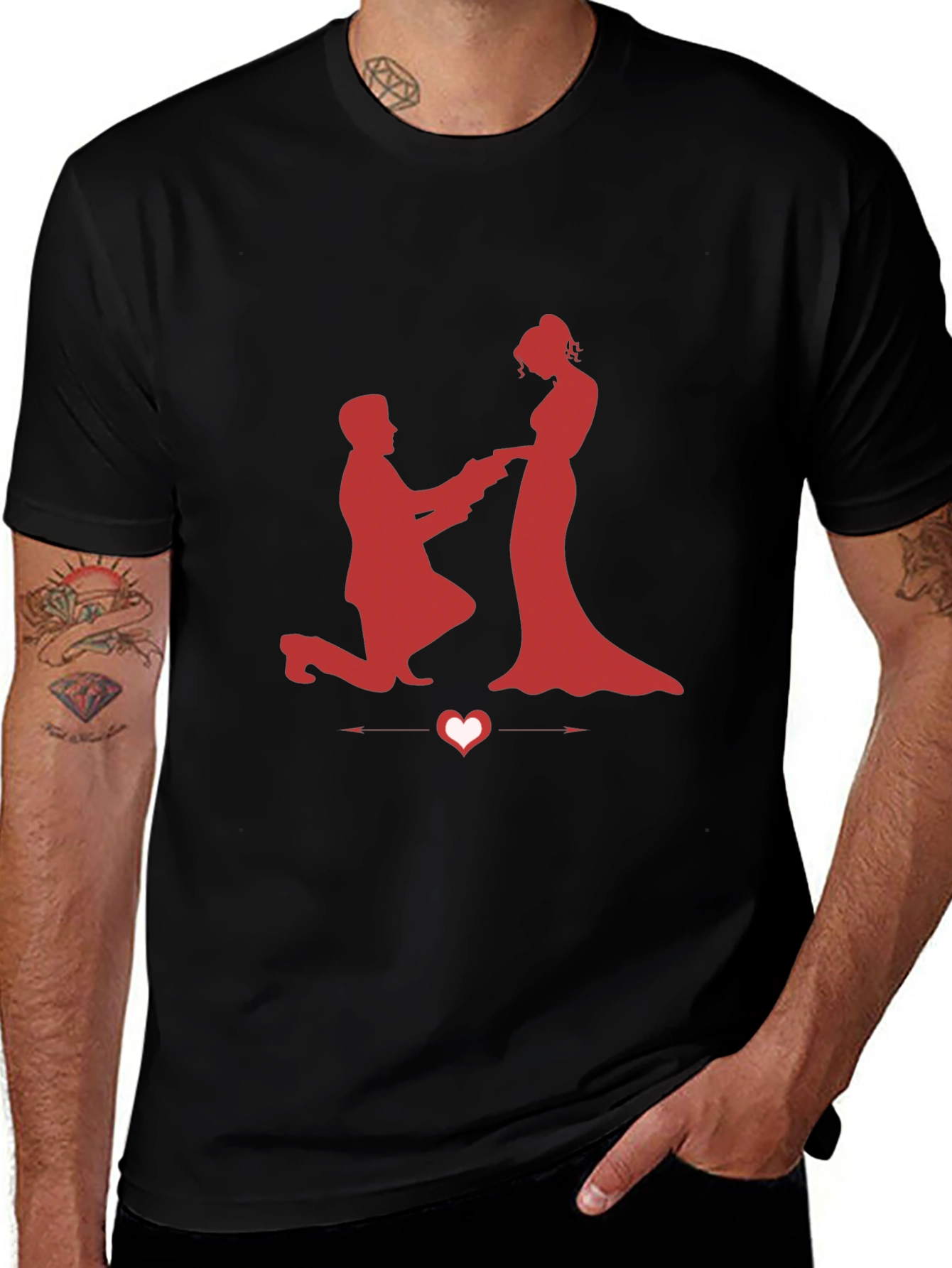 Romantic Proposal Graphic Tee