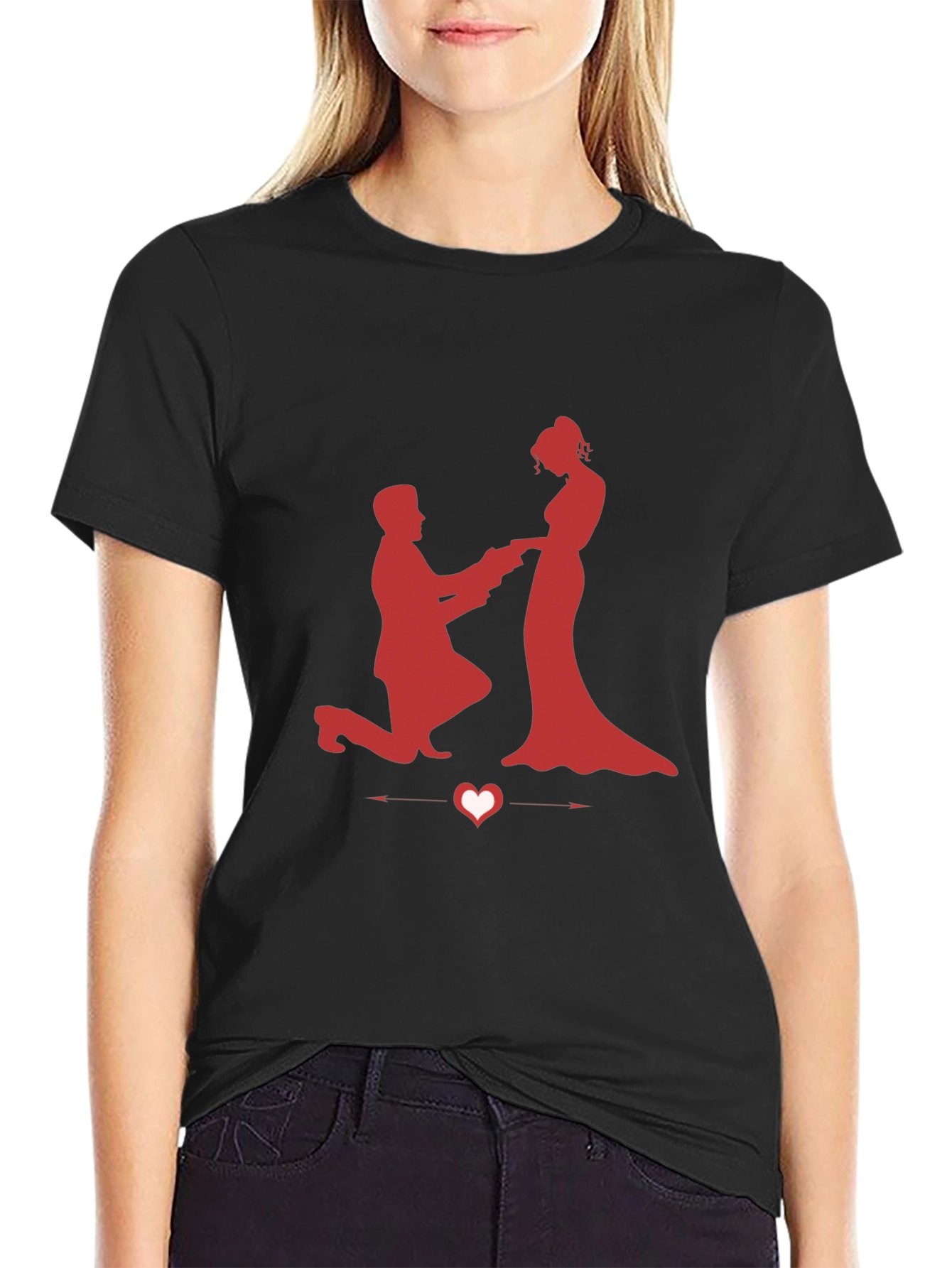Romantic Proposal Graphic Tee
