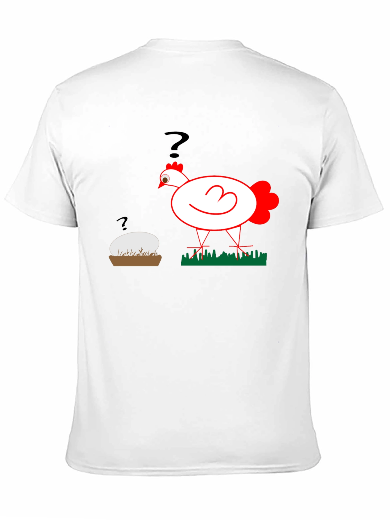 Funny Chicken or Egg T-Shirt - The Question!