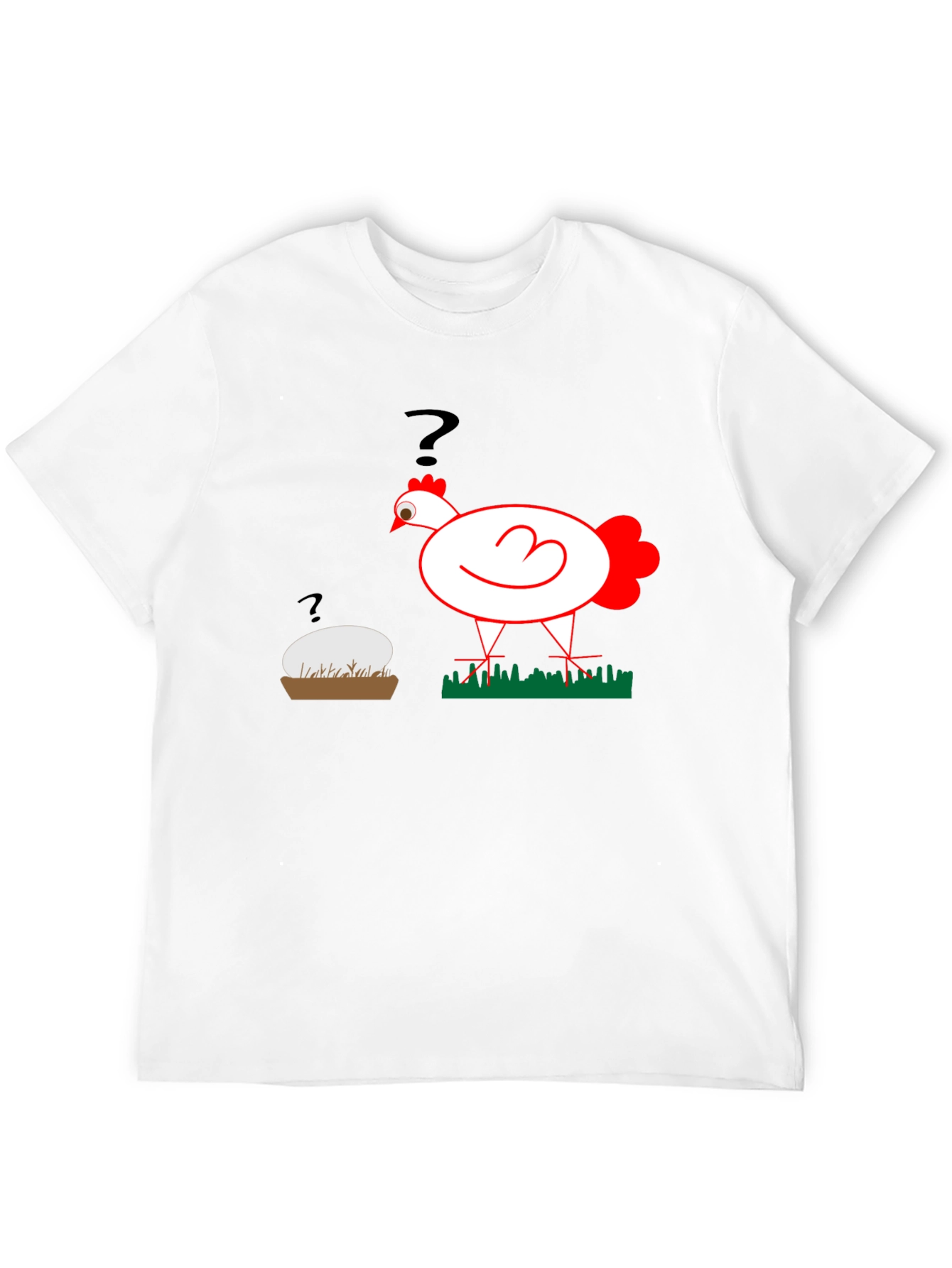 Funny Chicken or Egg T-Shirt - The Question!