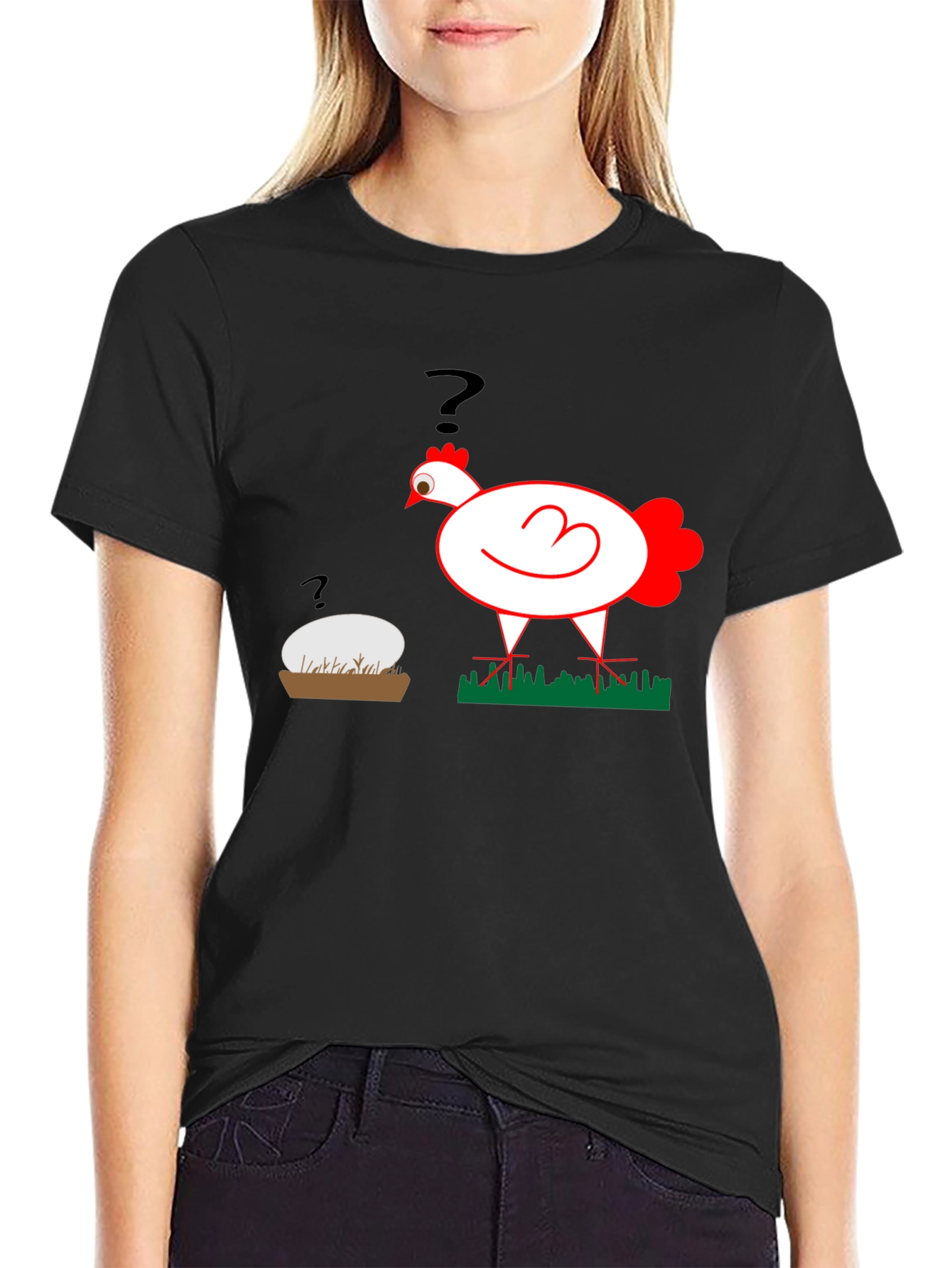 Funny Chicken or Egg T-Shirt - The Question!