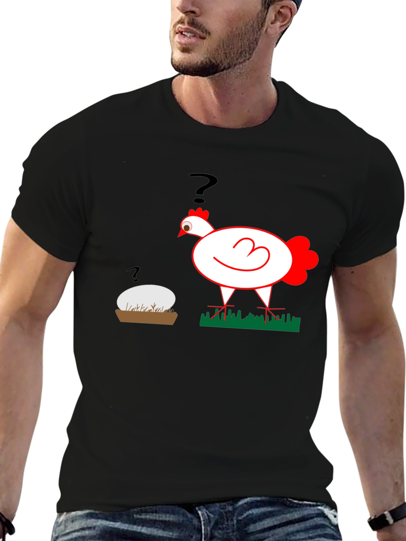 Funny Chicken or Egg T-Shirt - The Question!