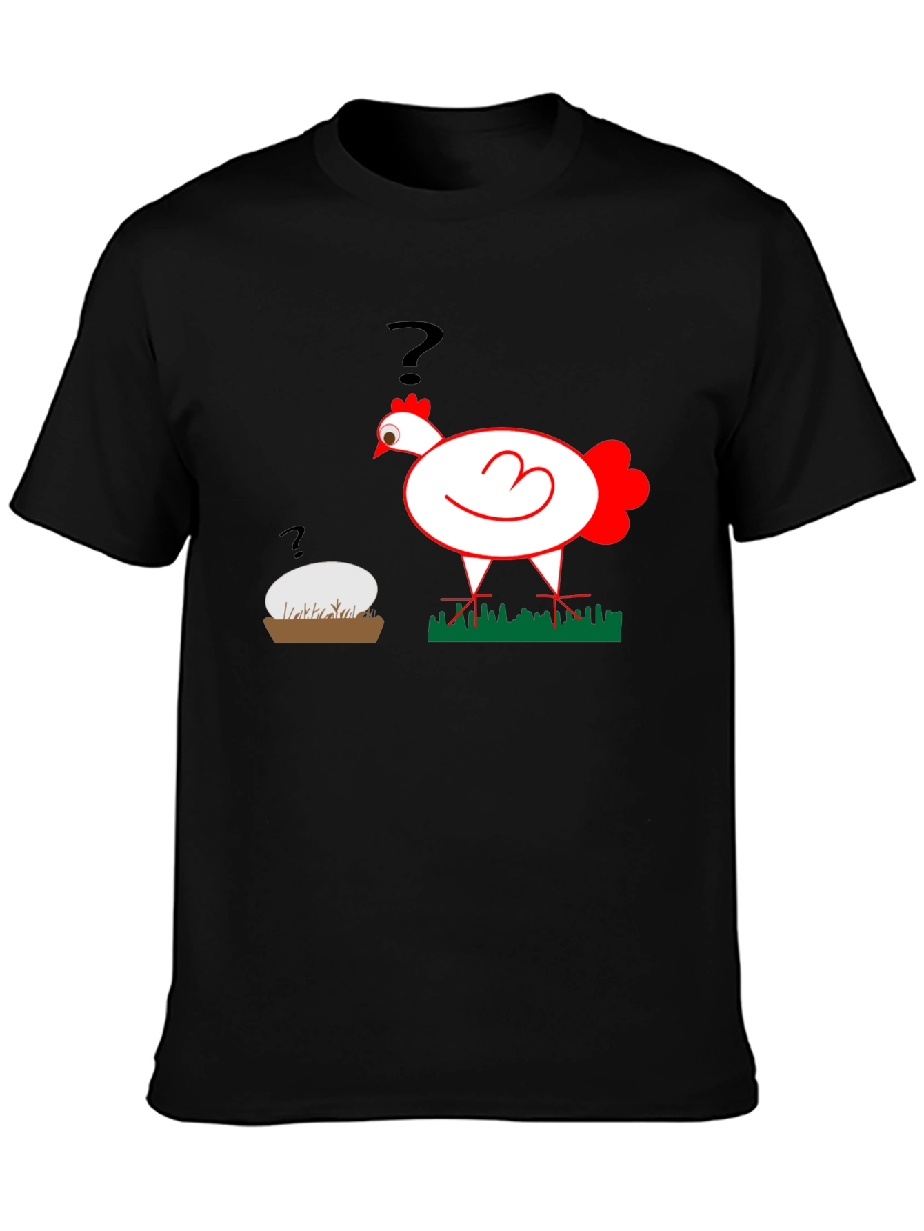 Funny Chicken or Egg T-Shirt - The Question!