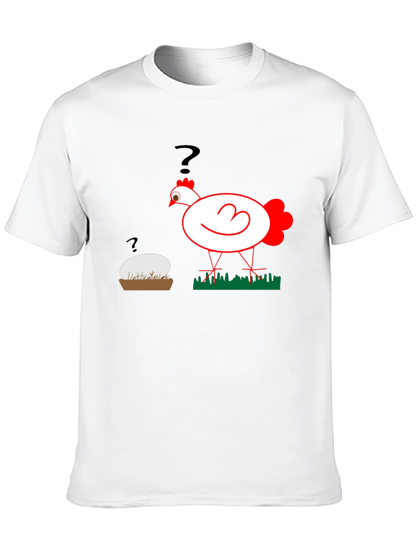 Funny Chicken or Egg T-Shirt - The Question!