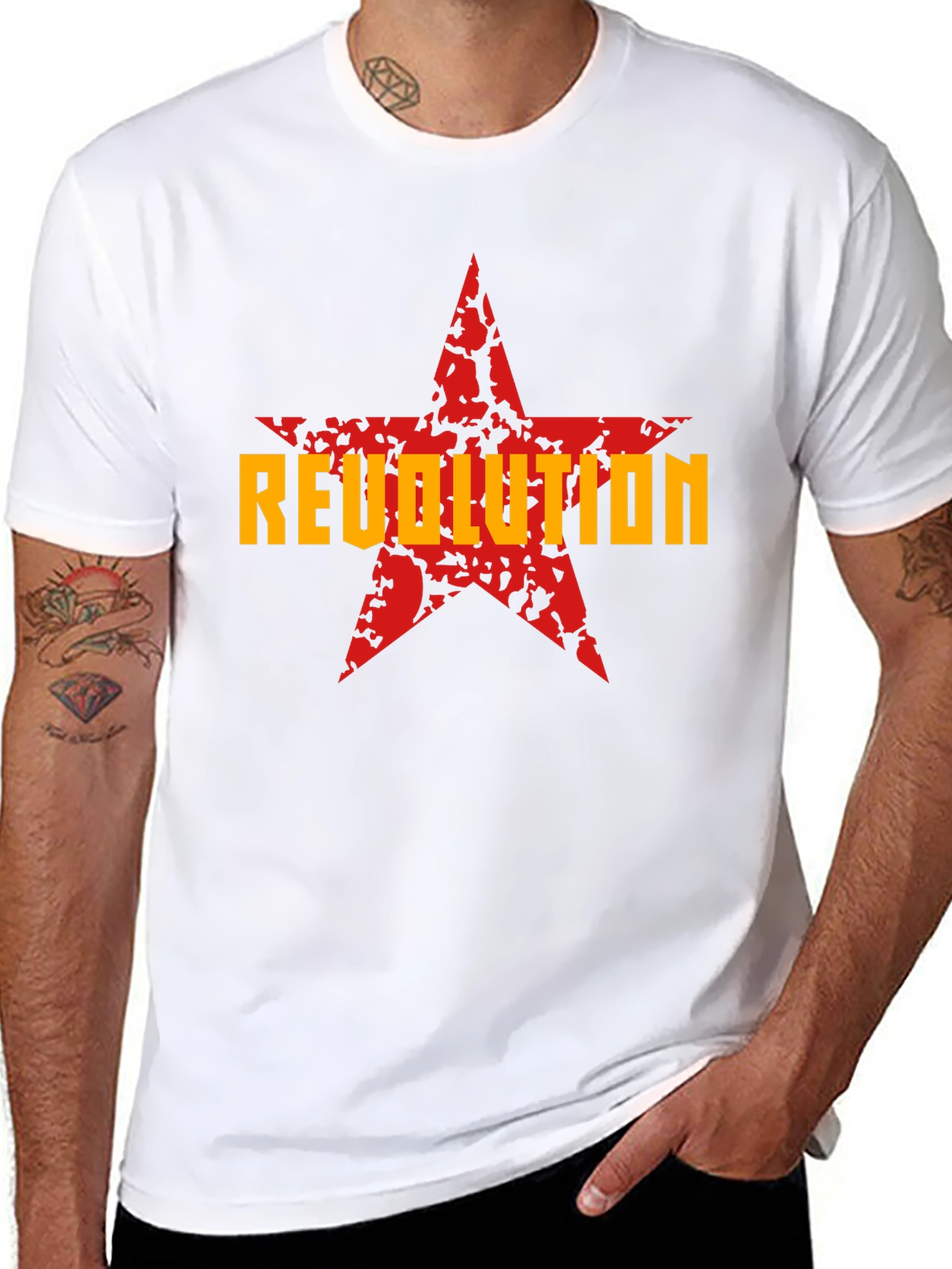 Revolution Star Graphic T-Shirt - Bold Statement Tee