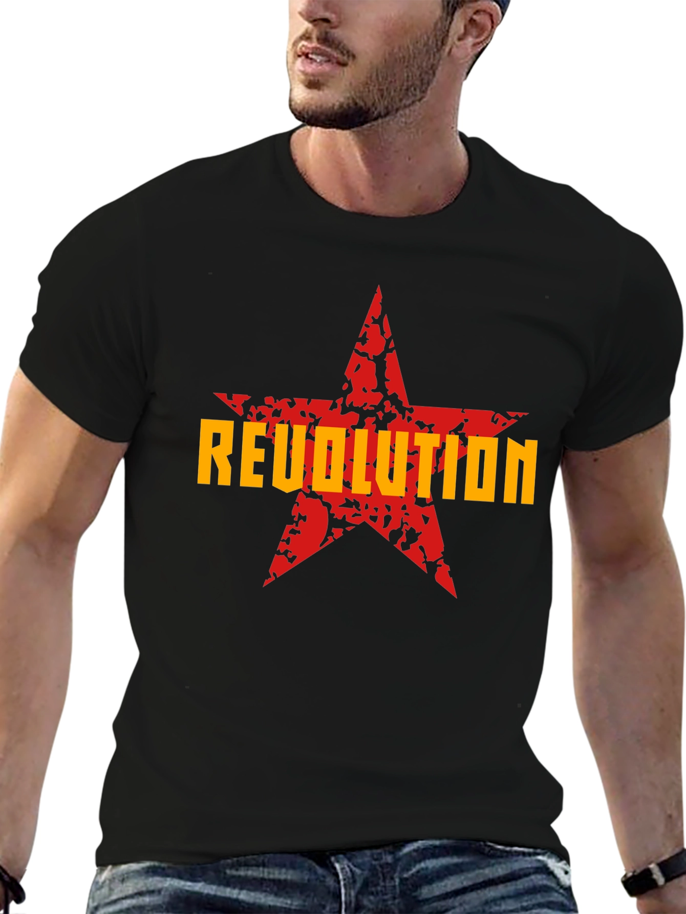 Revolution Star Graphic T-Shirt - Bold Statement Tee