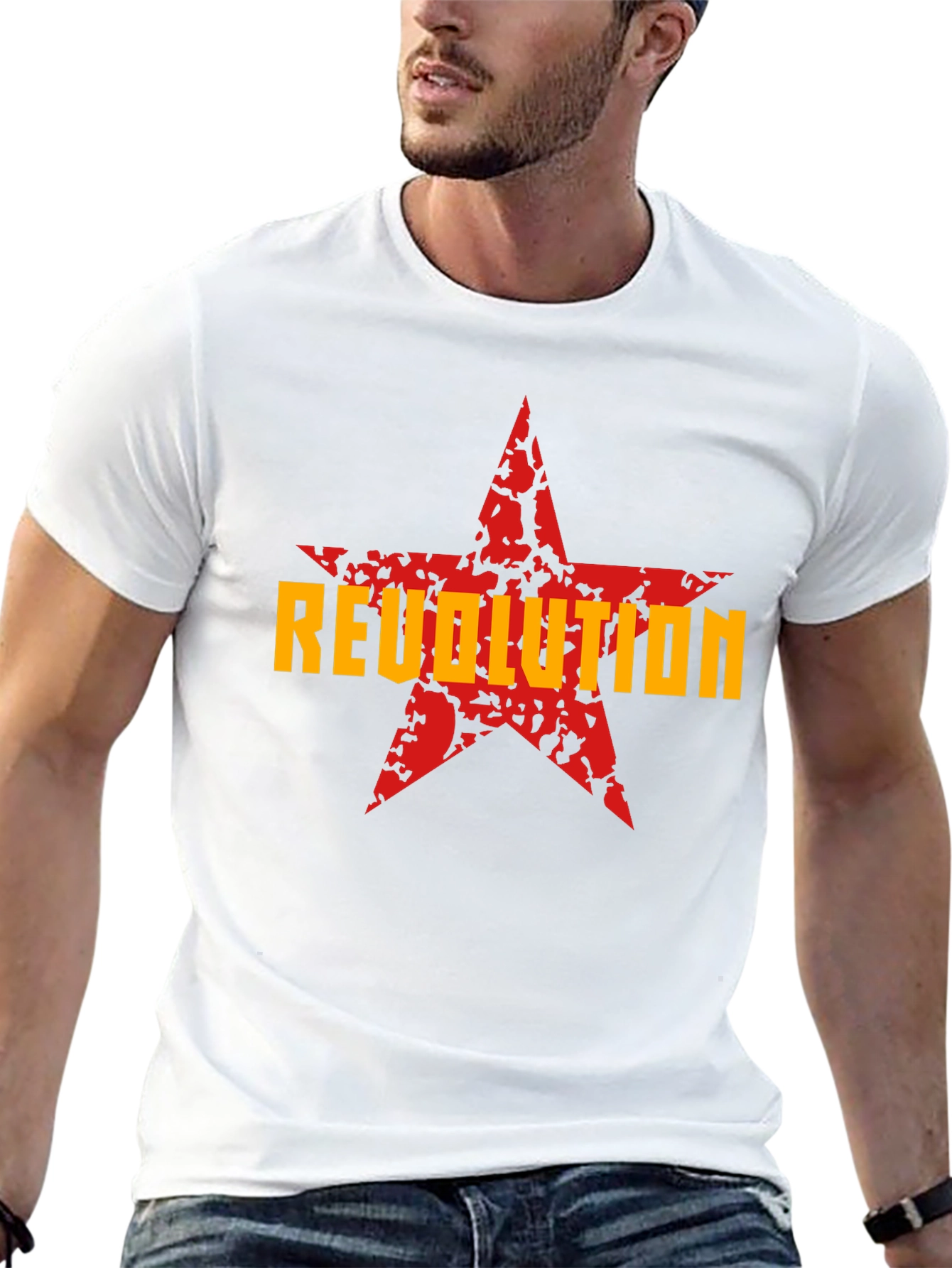 Revolution Star Graphic T-Shirt - Bold Statement Tee