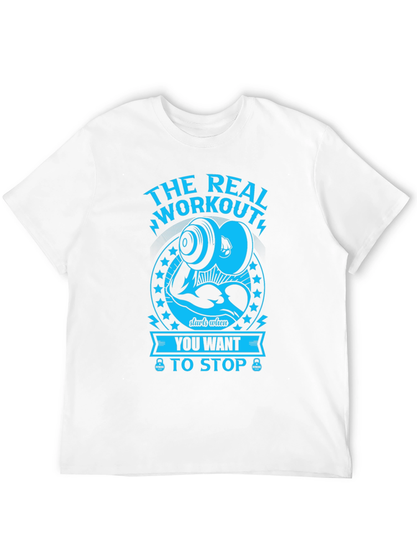 Workout Motivation Graphic Tee - Black