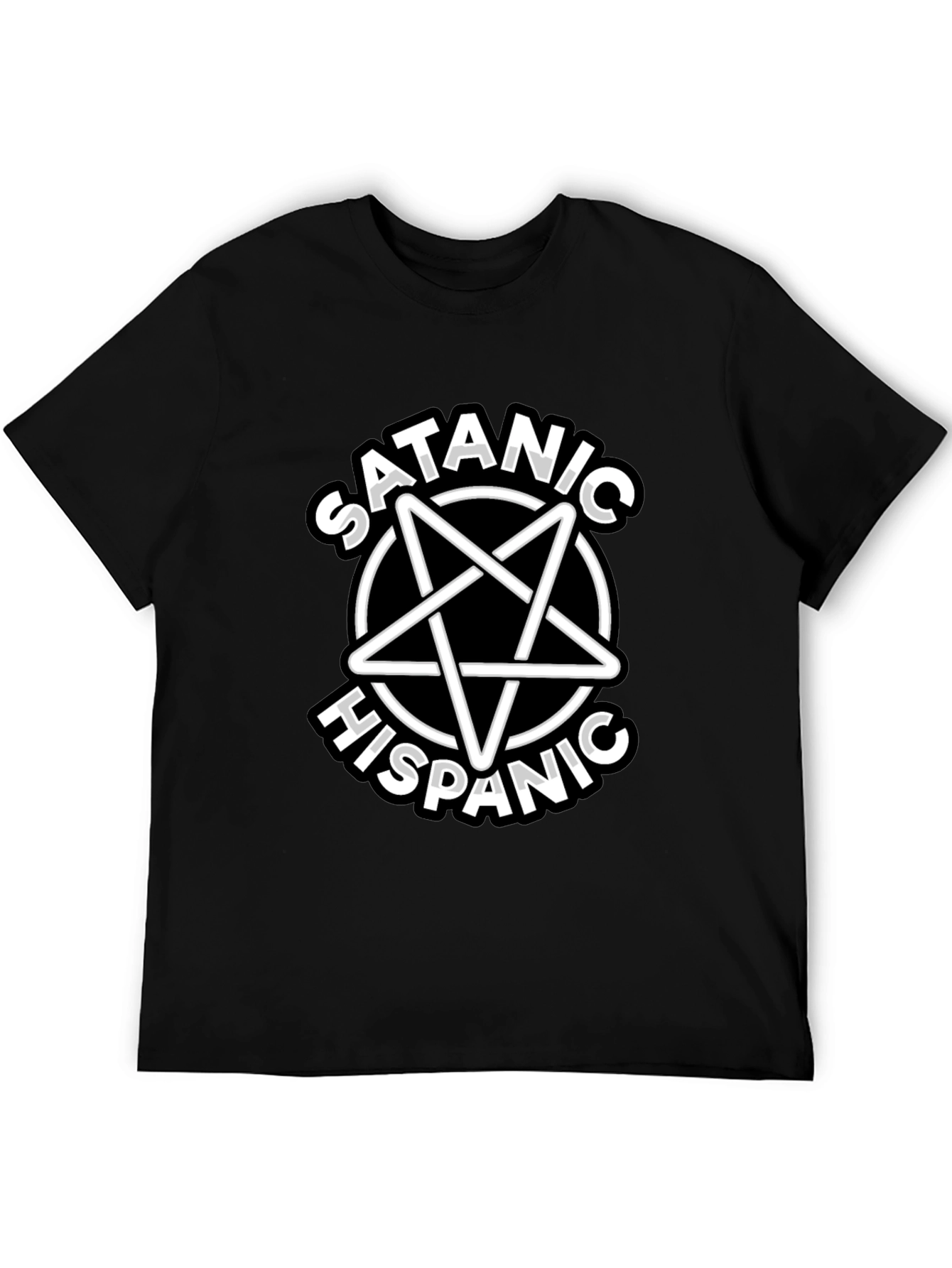 Satanic Hispanic T-Shirt - Black Graphic Tee