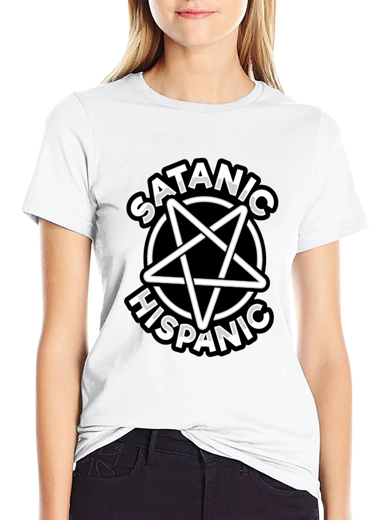 Satanic Hispanic T-Shirt - Black Graphic Tee