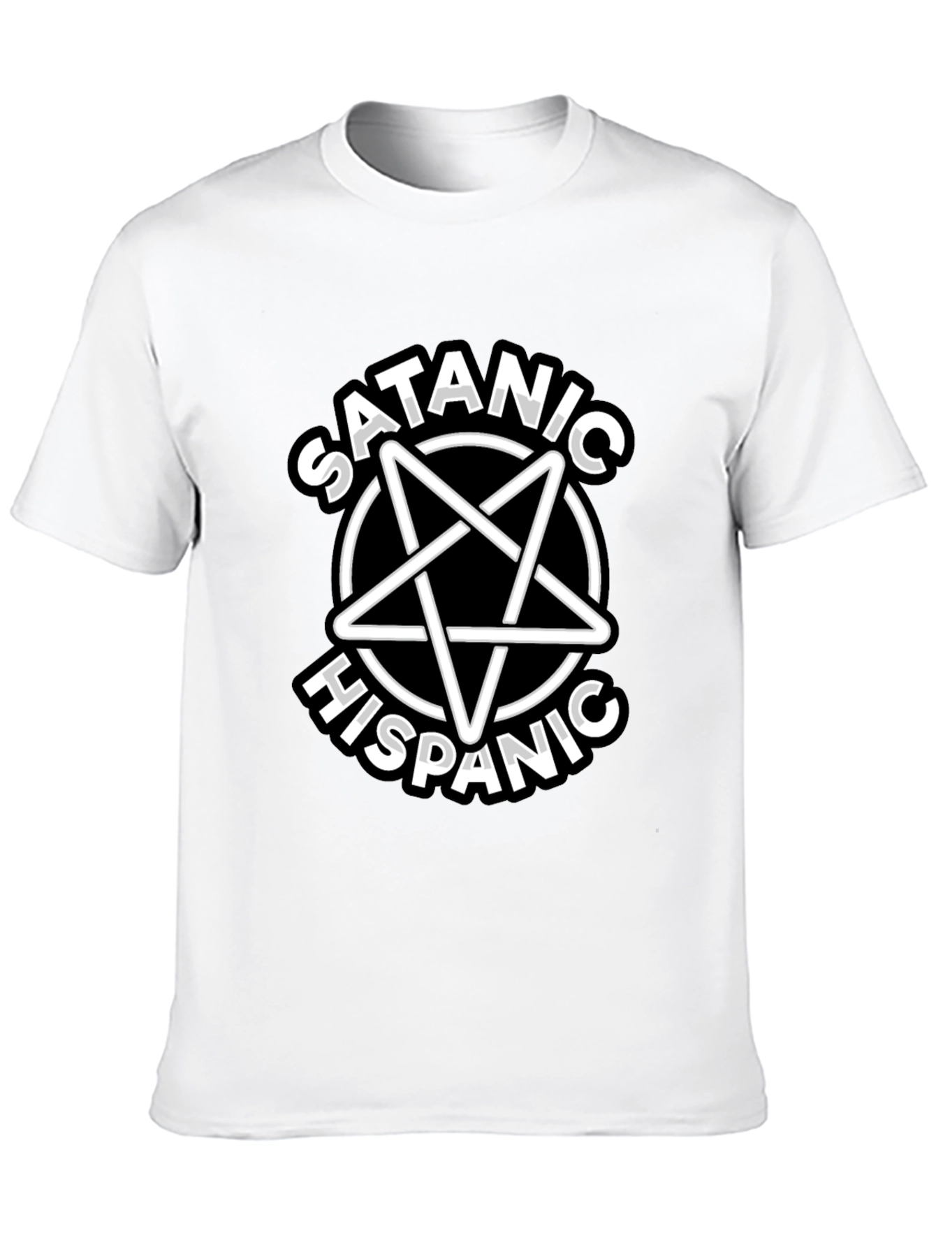 Satanic Hispanic T-Shirt - Black Graphic Tee