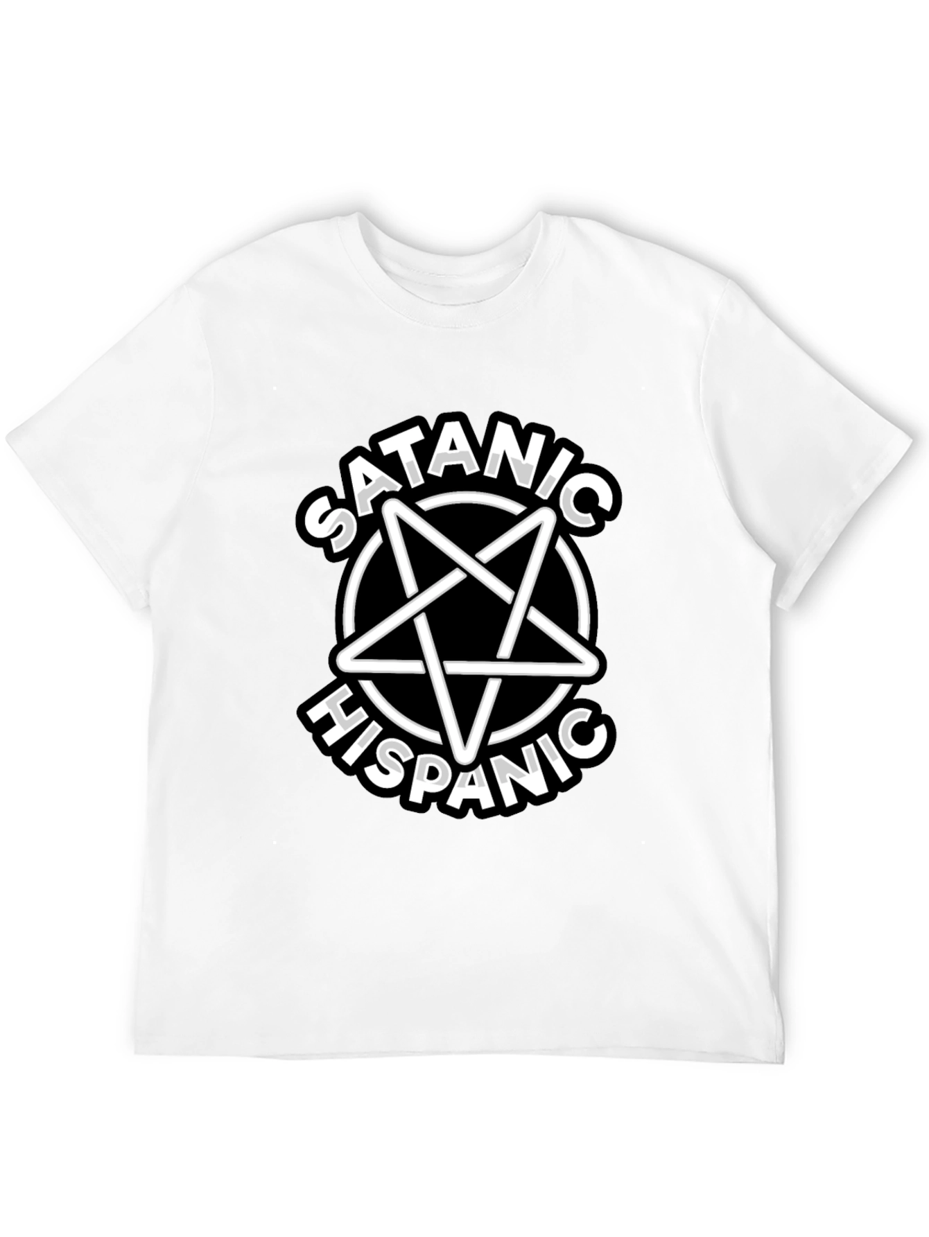 Satanic Hispanic T-Shirt - Black Graphic Tee