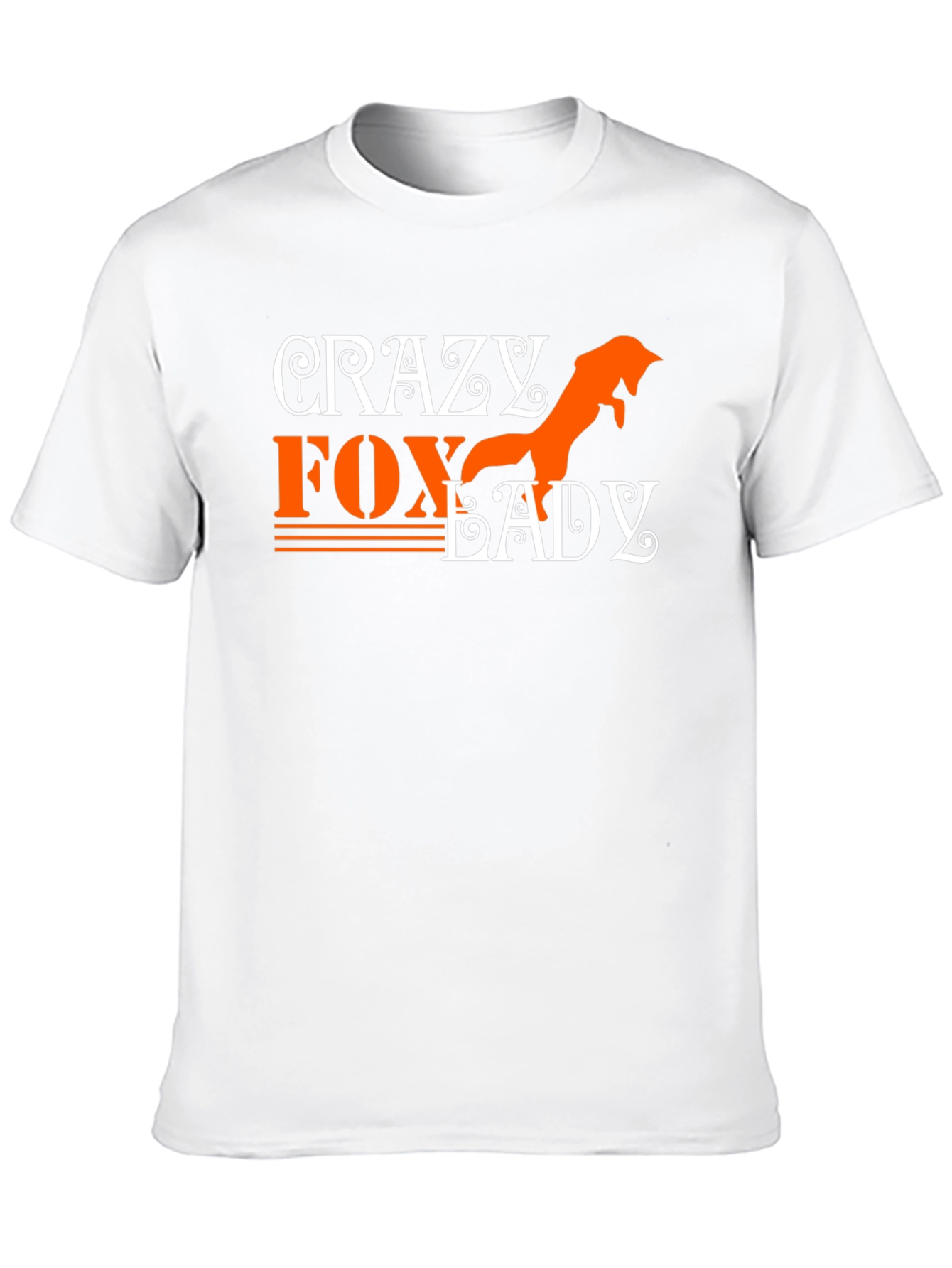 Crazy Fox Lady Graphic T-Shirt