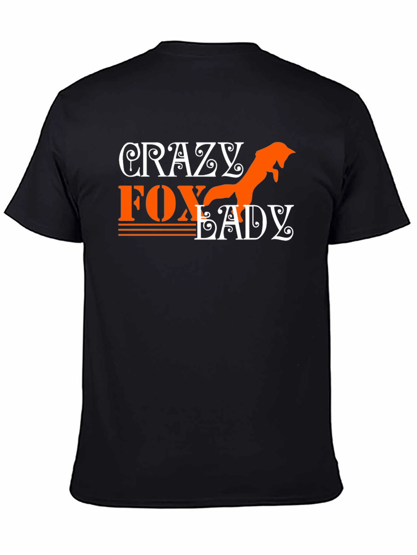 Crazy Fox Lady Graphic T-Shirt