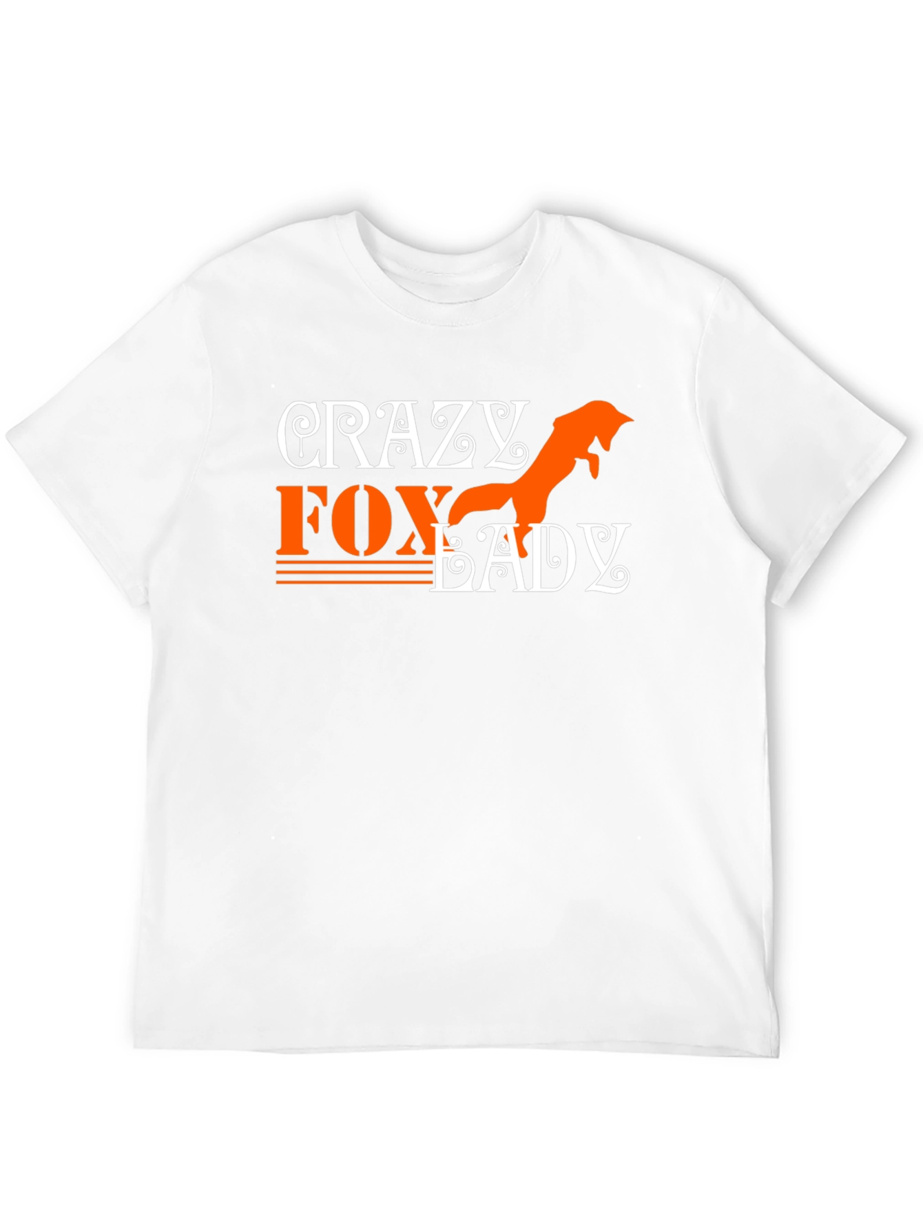 Crazy Fox Lady Graphic T-Shirt