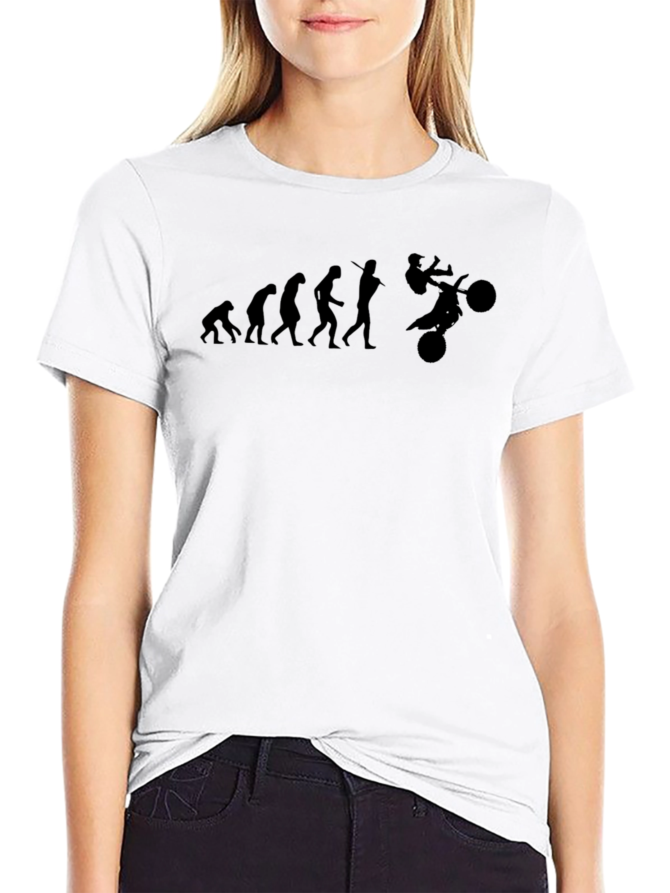 Evolution to Motocross Rider Black T-Shirt
