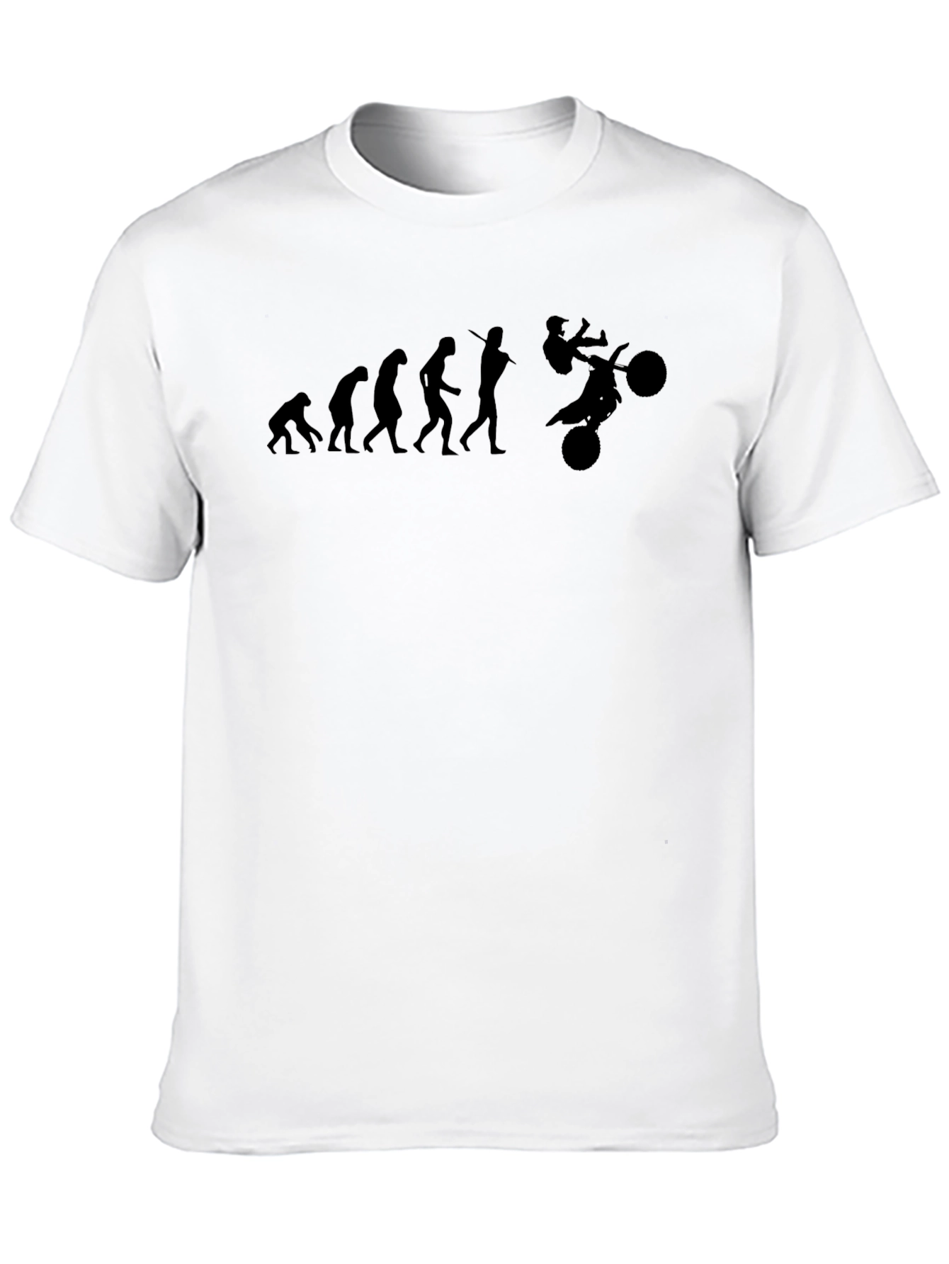 Evolution to Motocross Rider Black T-Shirt
