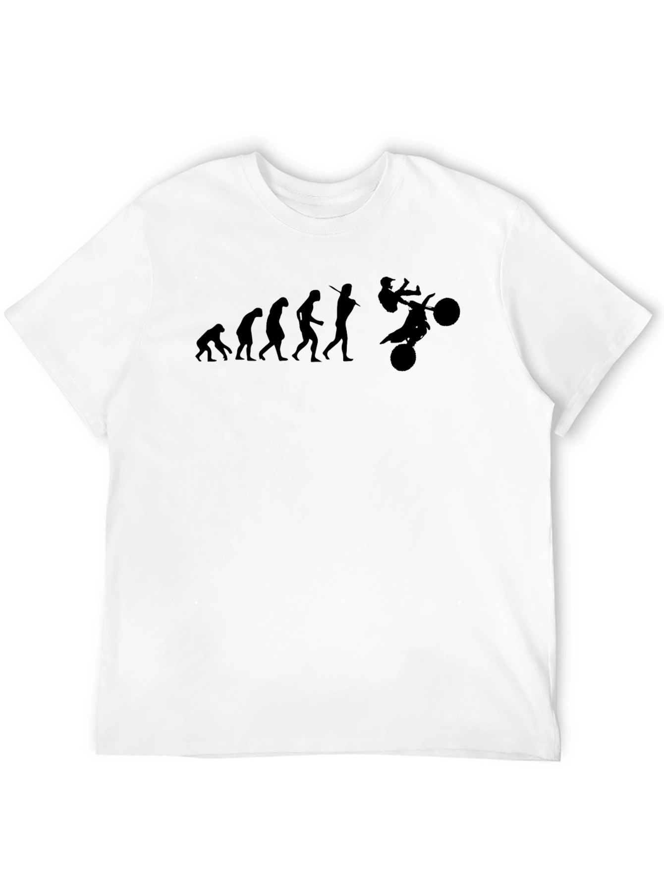 Evolution to Motocross Rider Black T-Shirt