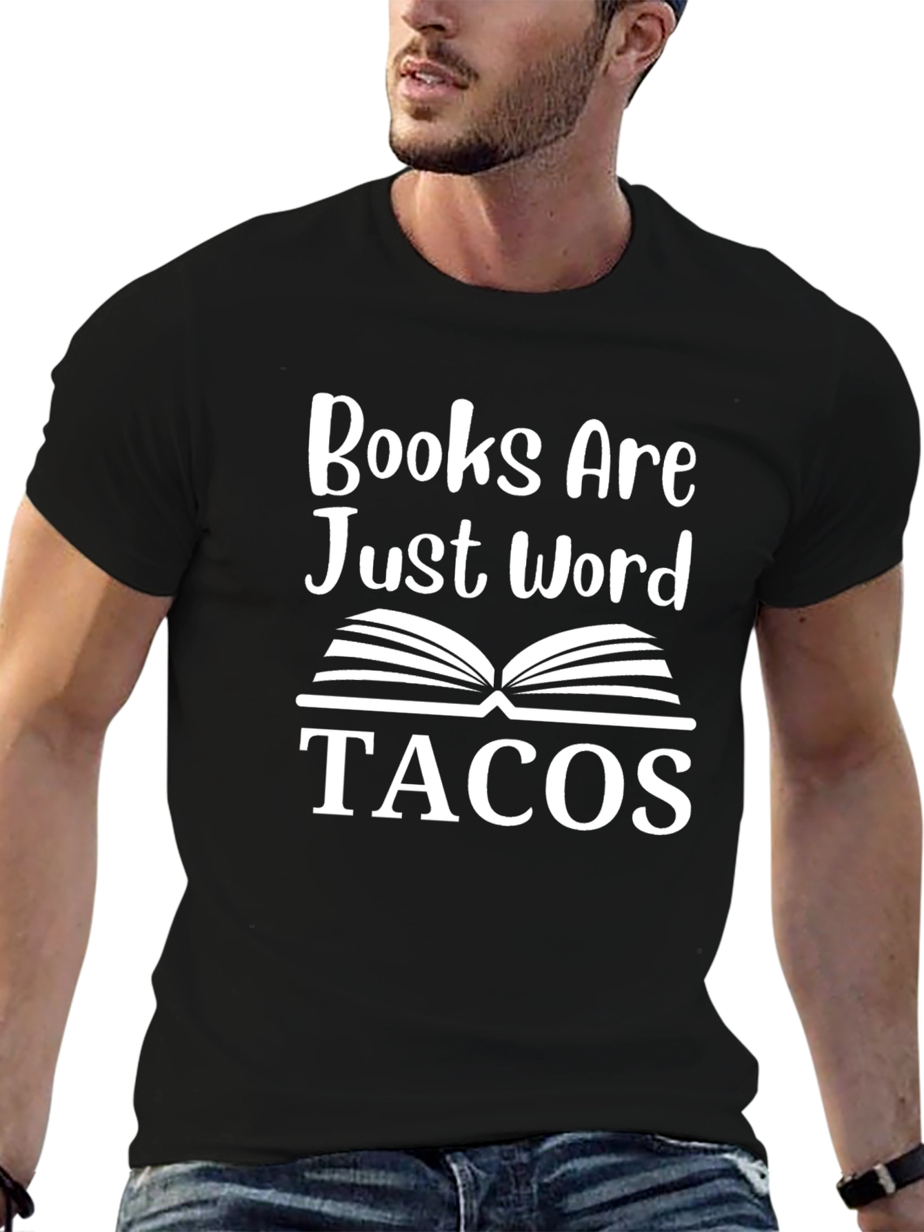 Books are Just Word Tacos Novelty T-Shirt