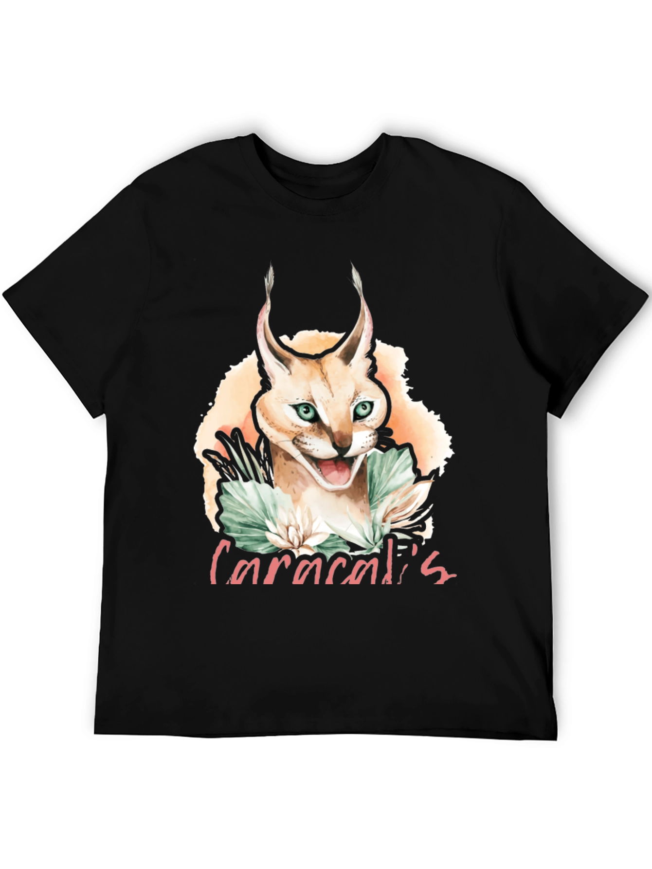 Caracal Cat Graphic T-Shirt
