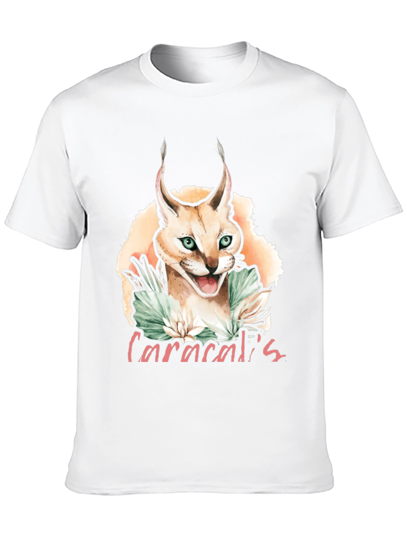 Caracal Cat Graphic T-Shirt