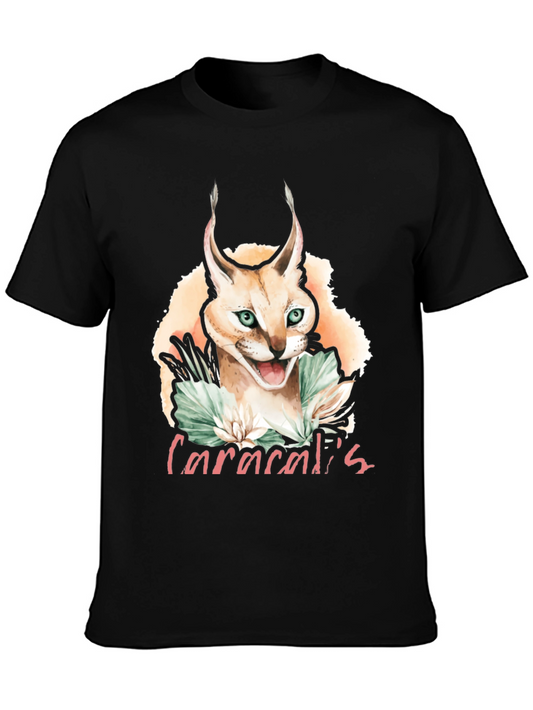 Caracal Cat Graphic T-Shirt