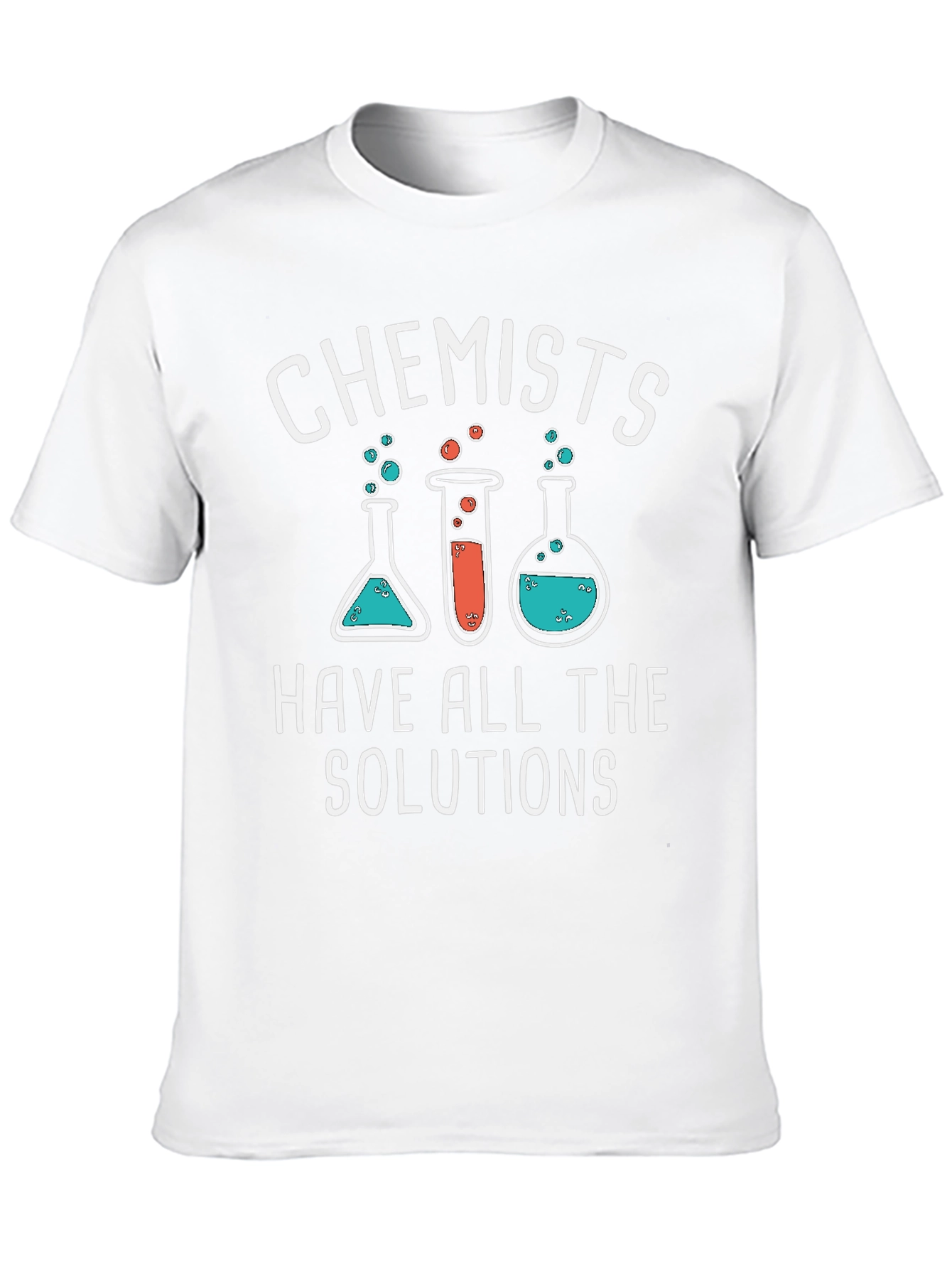 Chemist Humor Black T-Shirt - Solutions Graphic Tee