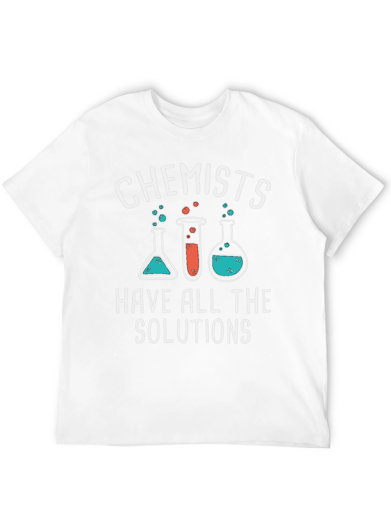 Chemist Humor Black T-Shirt - Solutions Graphic Tee