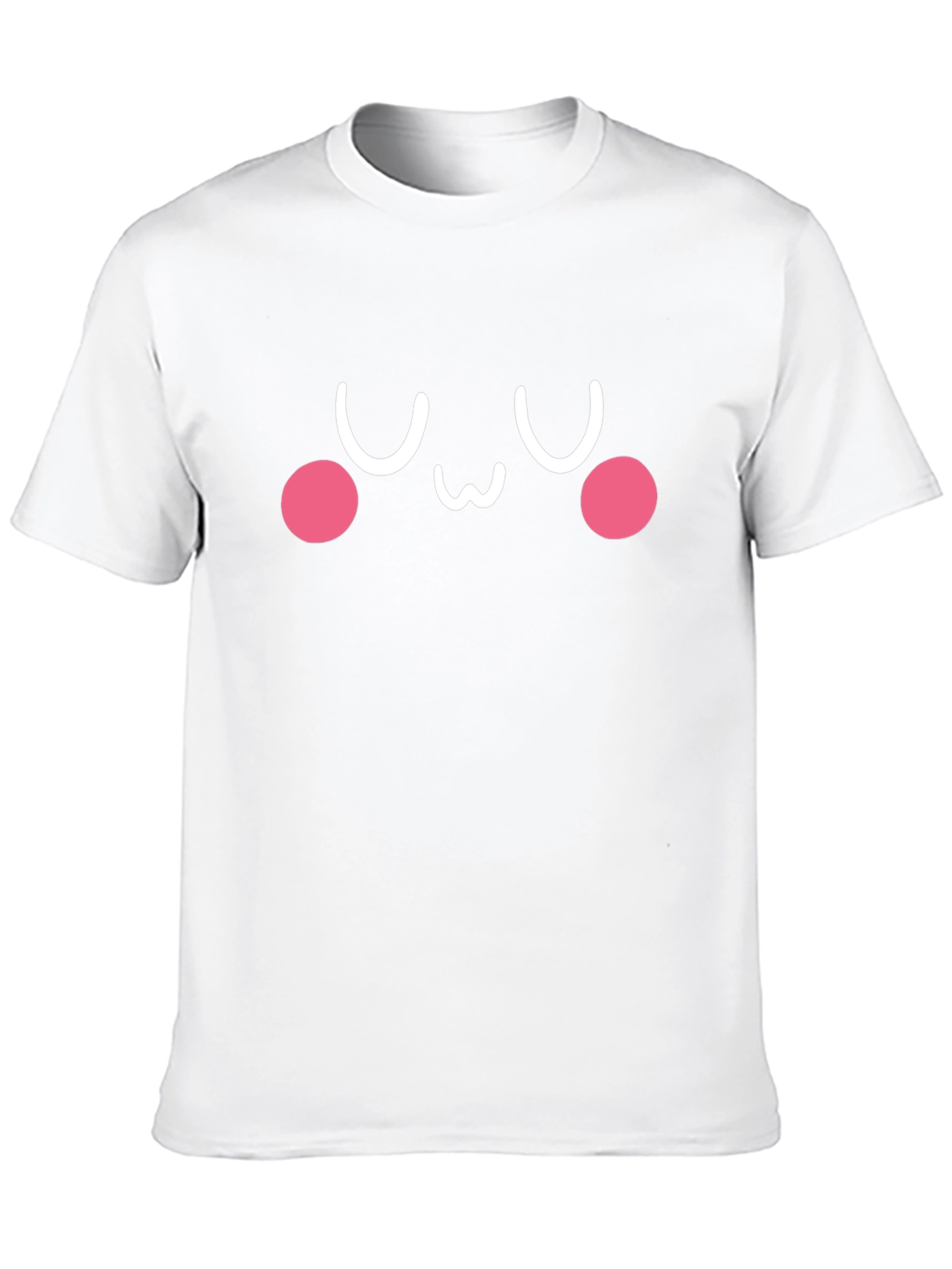 Cute Kawaii Face Black T-Shirt - Express Your Style!